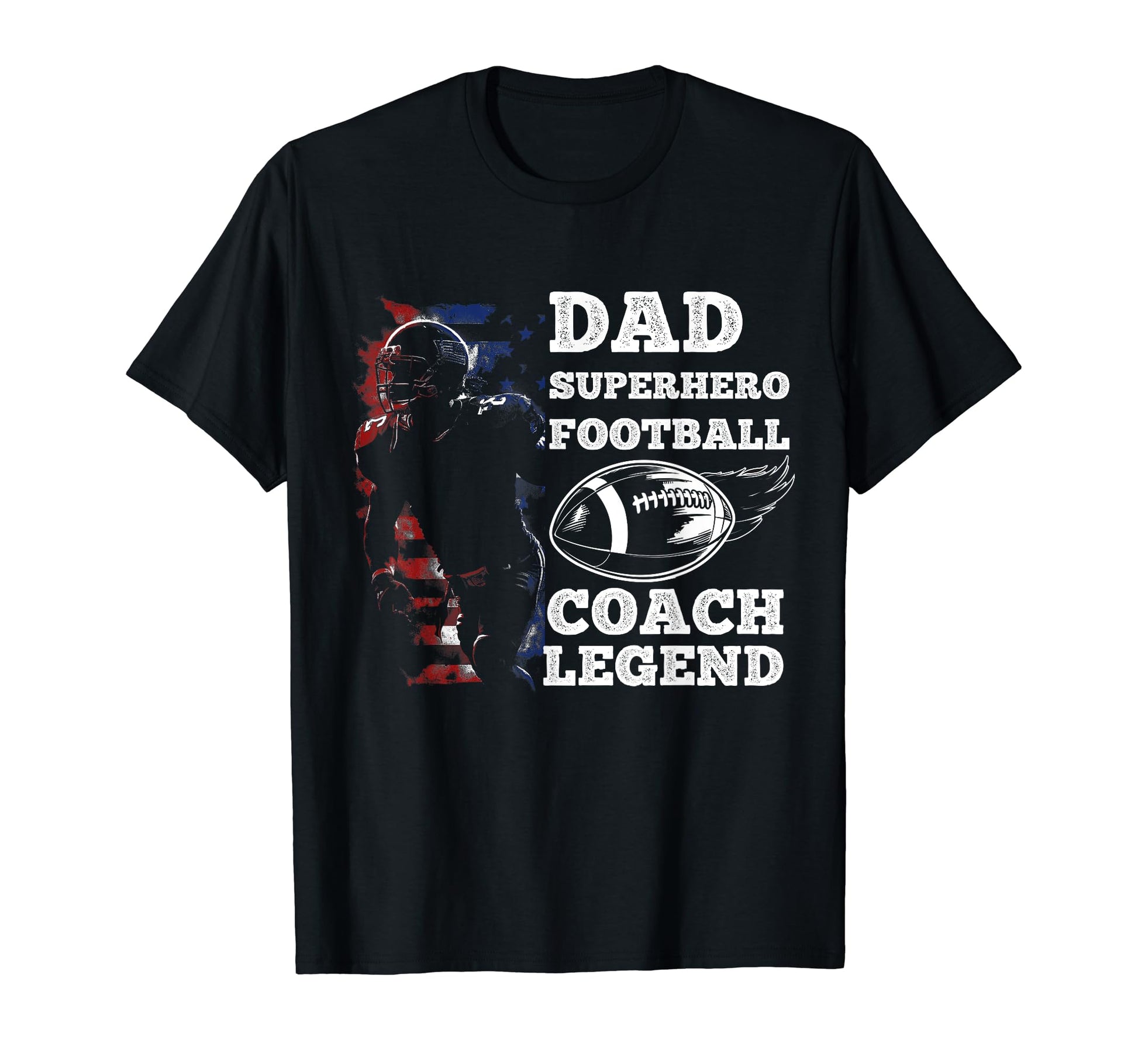 Dad Superhero Football Coach T-Shirt - Fun Novelty Design for Adults - T-Shirt, Sweatshirt, Hoodie
