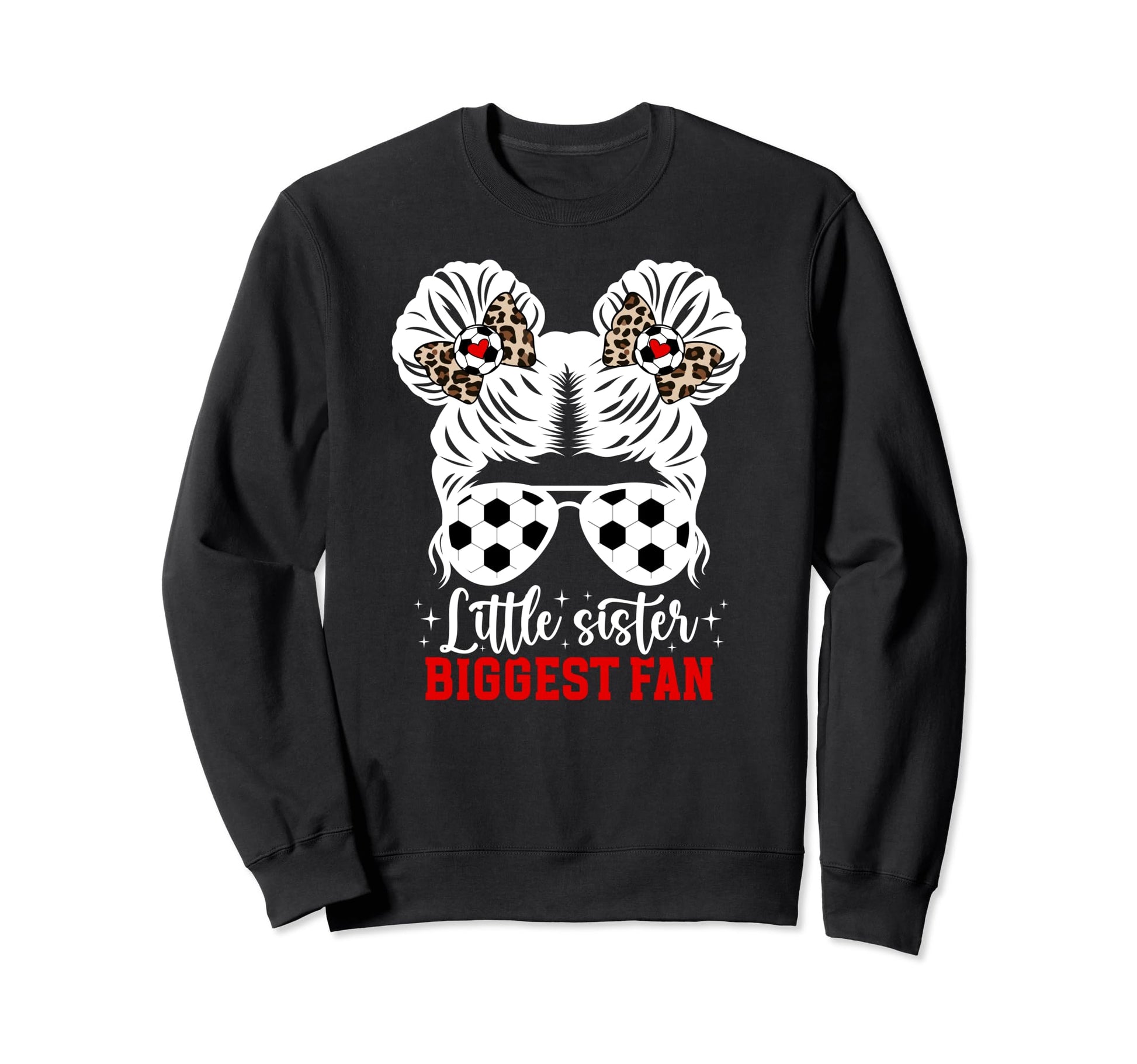 Biggest Fan Soccer Sister Soccer Sweatshirt - Minimalist Print Men Women - T-Shirt, Sweatshirt, Hoodie