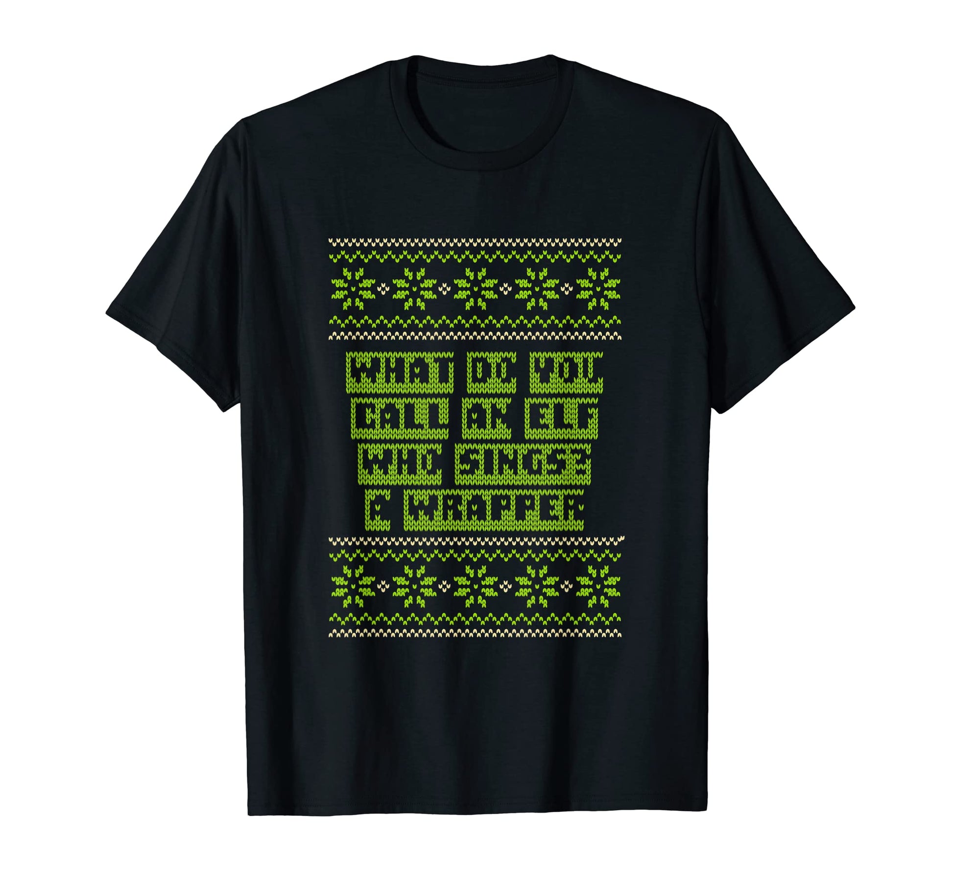 Elf Who Sings Is Wrapper Dad Jokes T-Shirt - Graphic Print for Adults - T-Shirt, Sweatshirt, Hoodie