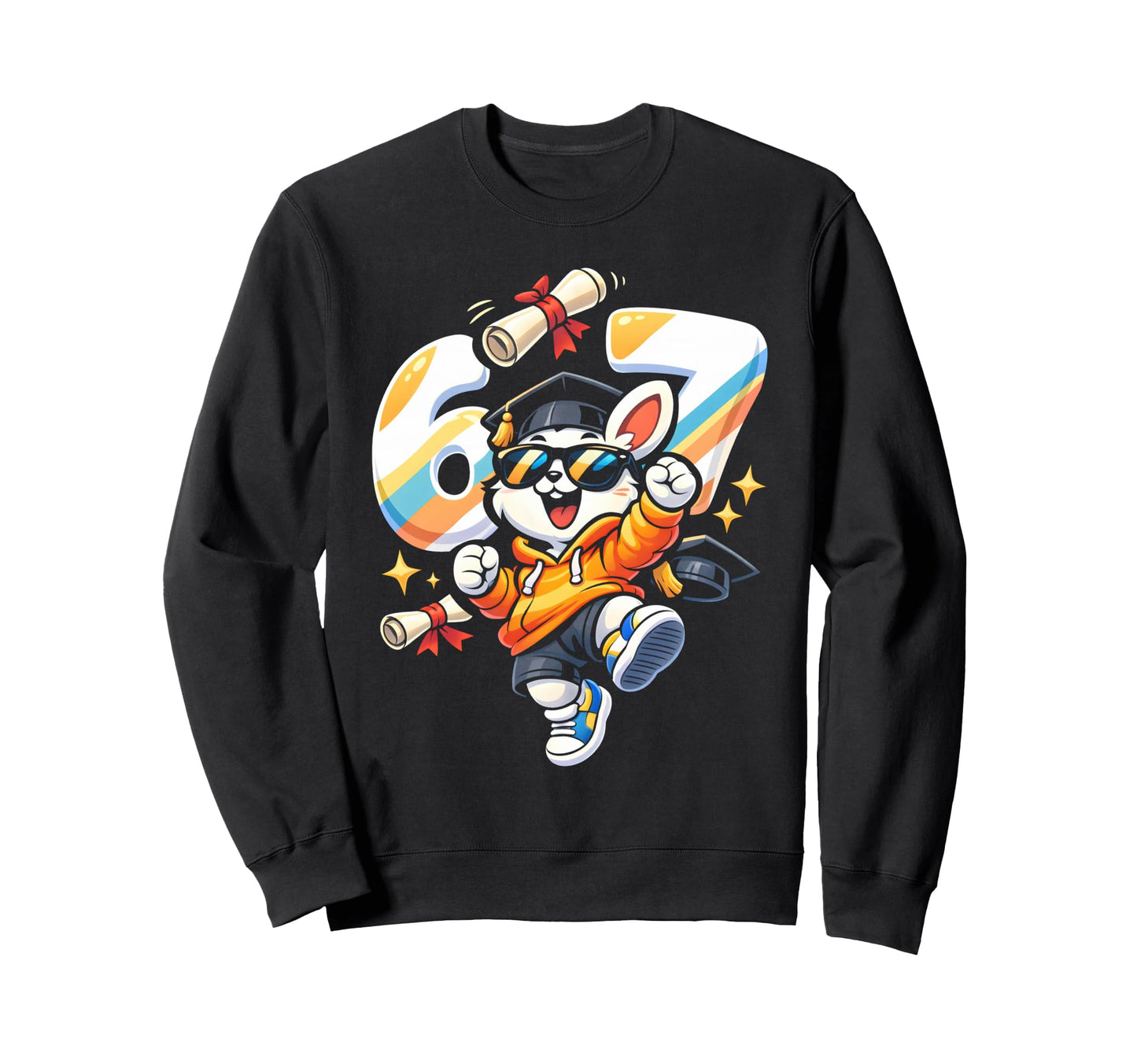 Rabbit Graduation School Class 2026 Sweatshirt - Trendy Graphic Men Women - T-Shirt, Sweatshirt, Hoodie