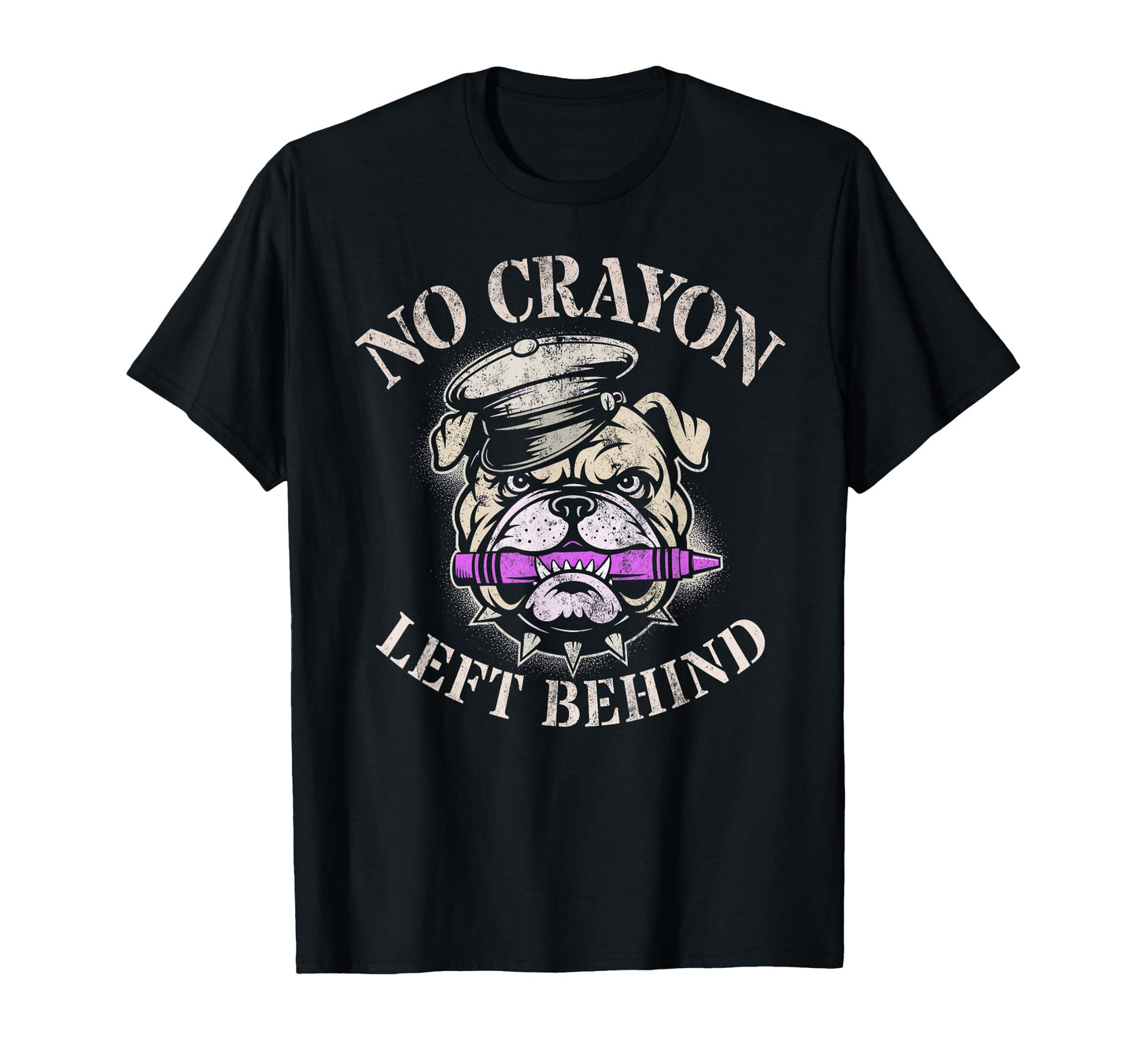Funny No Crayon Left Behind Officer T-Shirt - Trendy Graphic Men Women - T-Shirt, Sweatshirt, Hoodie
