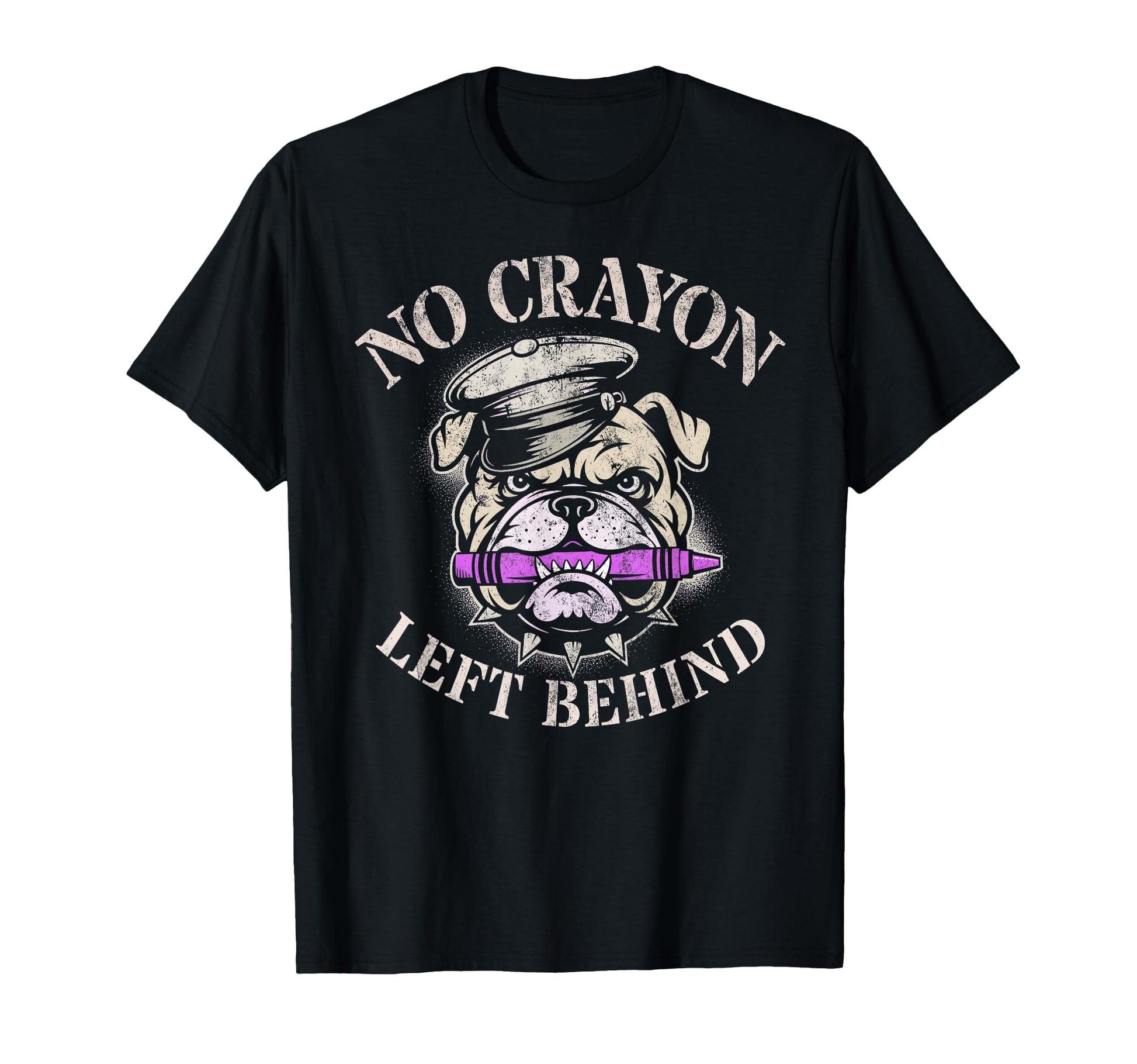Funny No Crayon Left Behind Officer T-Shirt - Trendy Graphic Men Women - T-Shirt, Sweatshirt, Hoodie