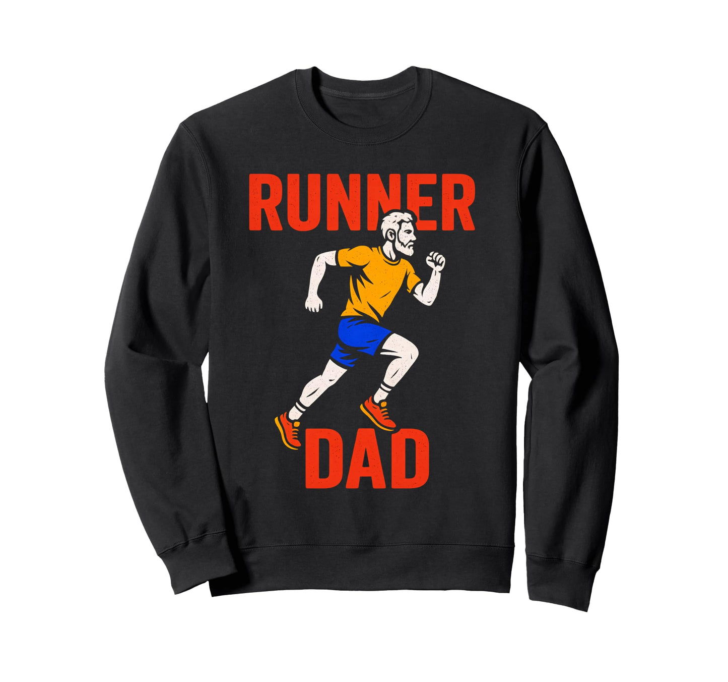 Runner Dad Running Lover Sports Sweatshirt - Aesthetic Graphic for Adults - T-Shirt, Sweatshirt, Hoodie
