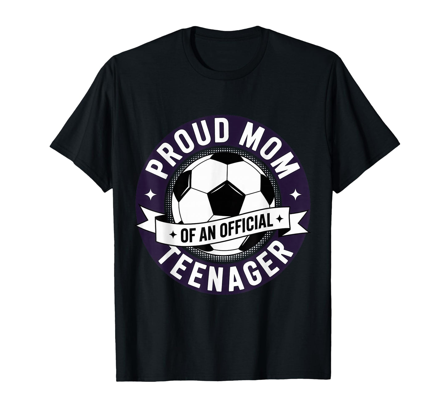 Proud Mom Teenager Soccer Birthday Team T-Shirt - Aesthetic Graphic Unisex - T-Shirt, Sweatshirt, Hoodie
