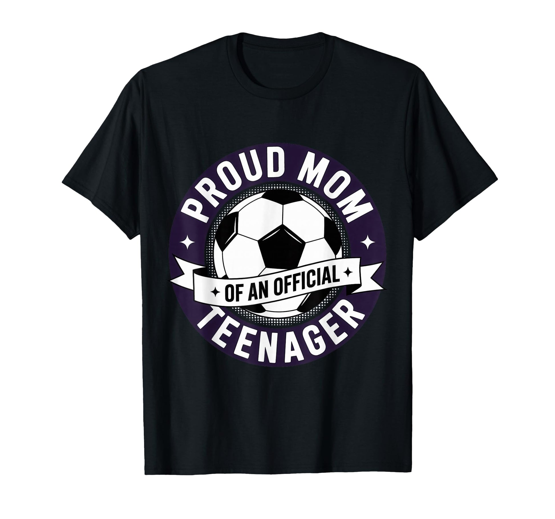 Proud Mom Teenager Soccer Birthday Team T-Shirt - Aesthetic Graphic Unisex - T-Shirt, Sweatshirt, Hoodie