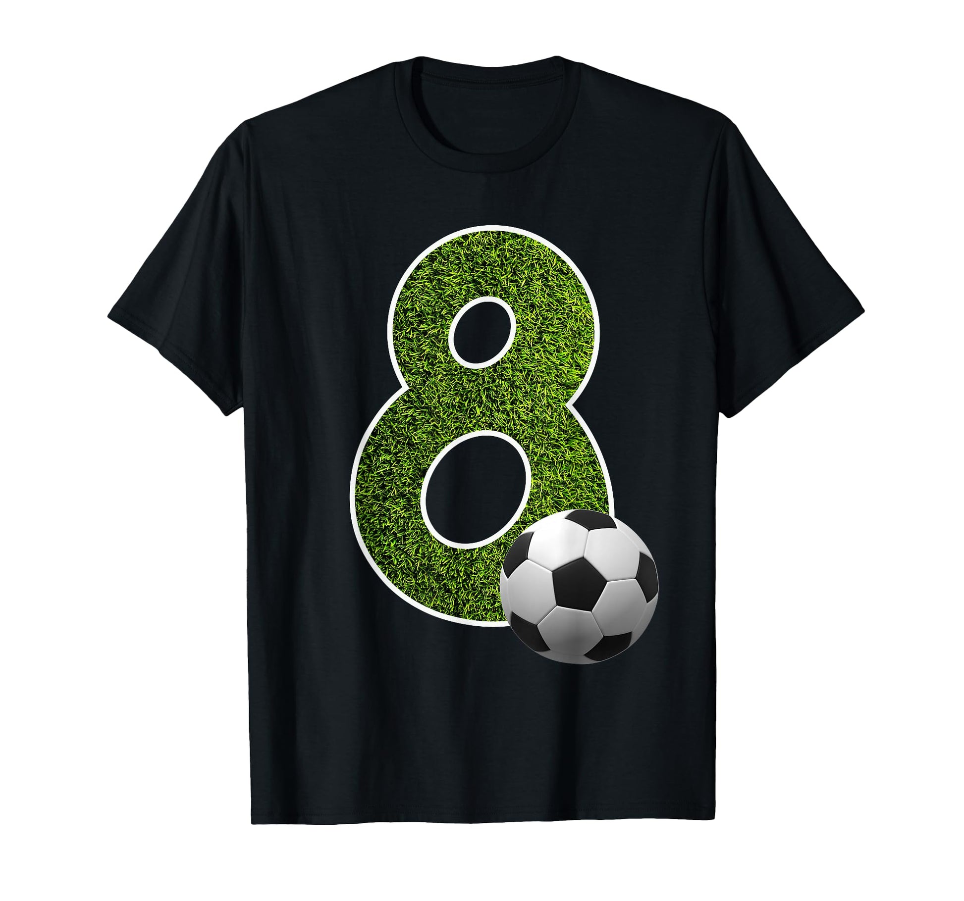 Number 8 Years Soccer 8Th Birthday T-Shirt - Unique Graphic for Adults - T-Shirt, Sweatshirt, Hoodie