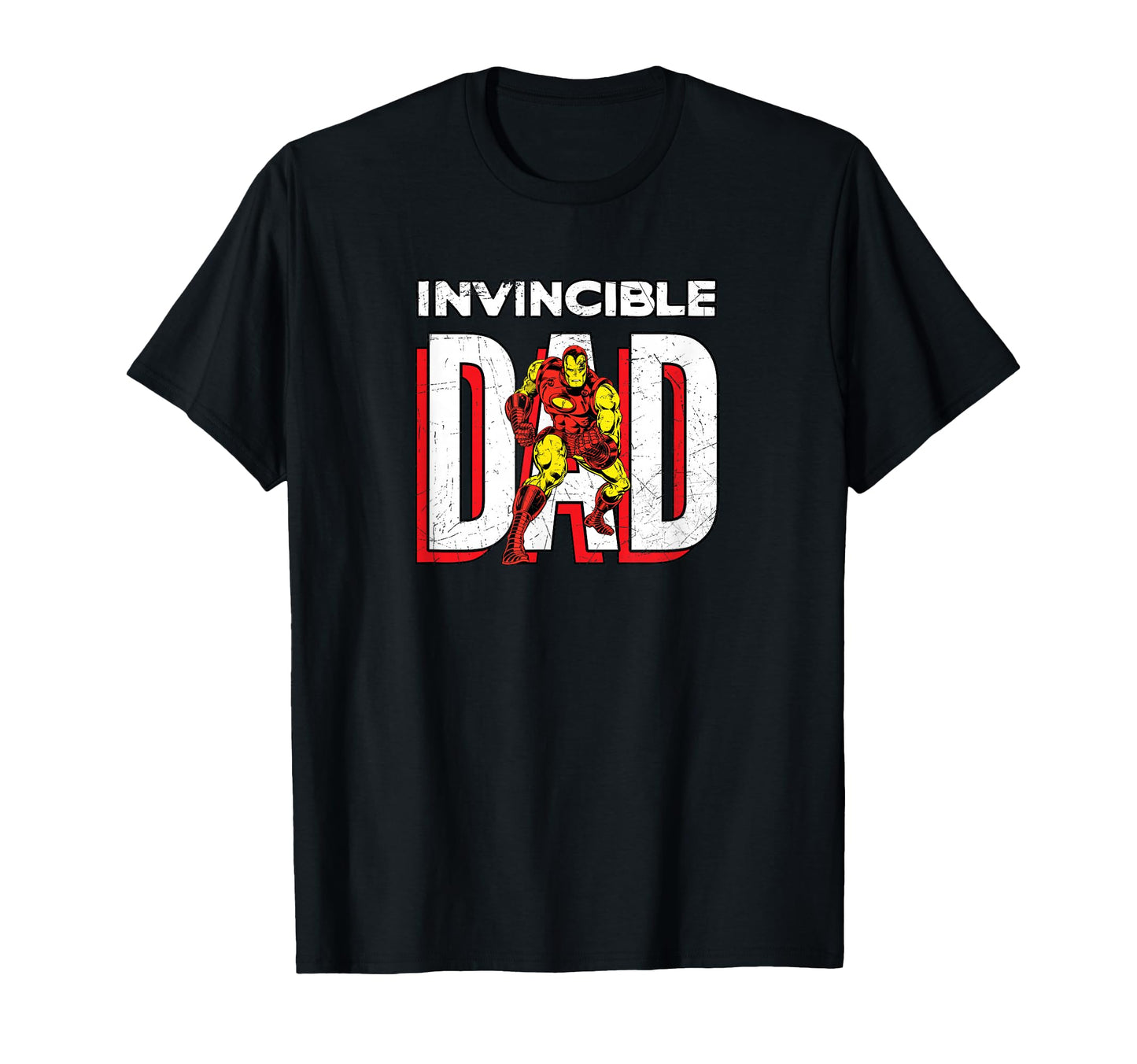 Marvel Iron Invincible Dad Comic T-Shirt - Minimalist Print for Adults - T-Shirt, Sweatshirt, Hoodie