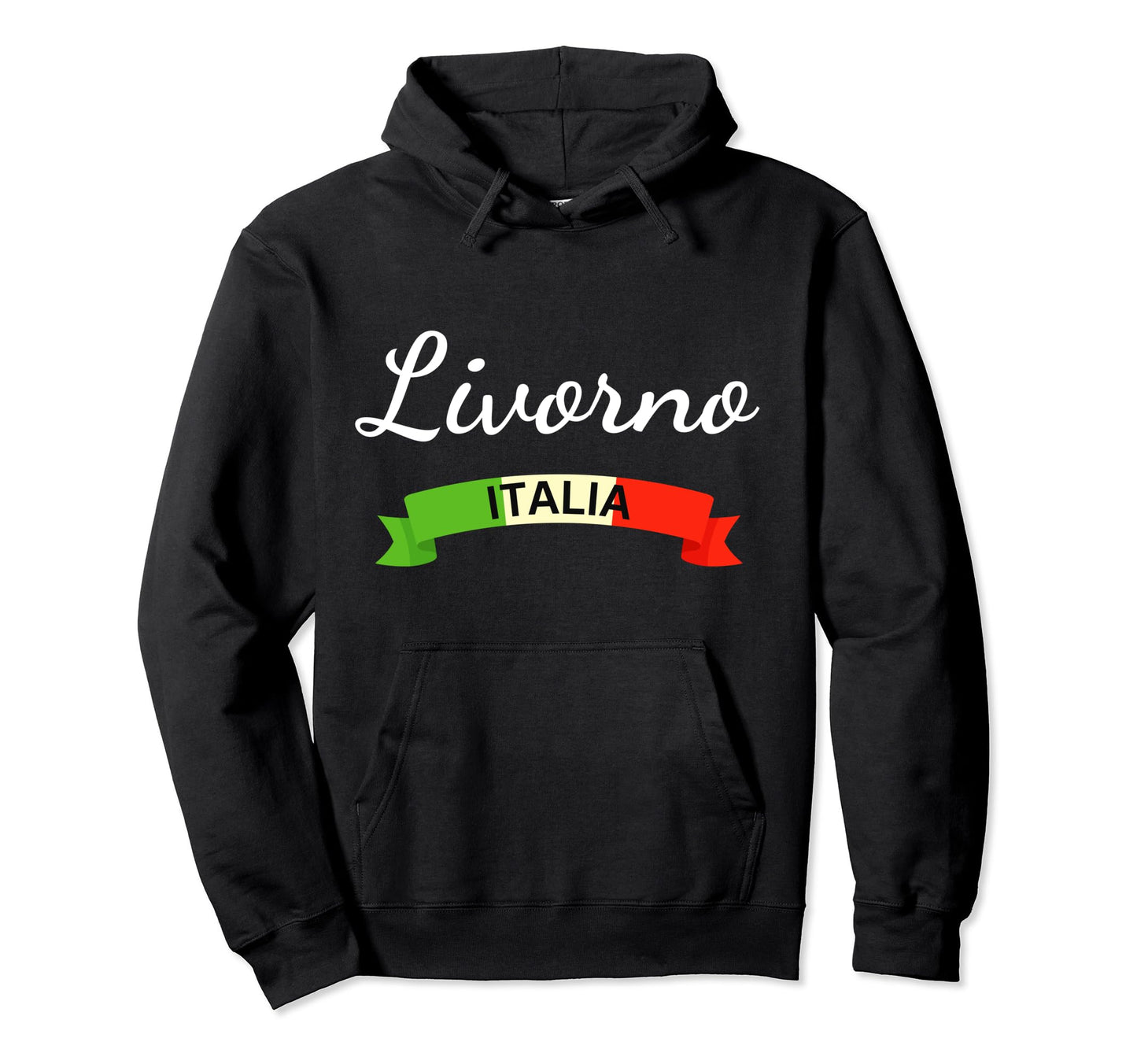 Livorno Italy Flag Italia Souvenir Hoodie - Aesthetic Graphic Unisex - T-Shirt, Sweatshirt, Hoodie