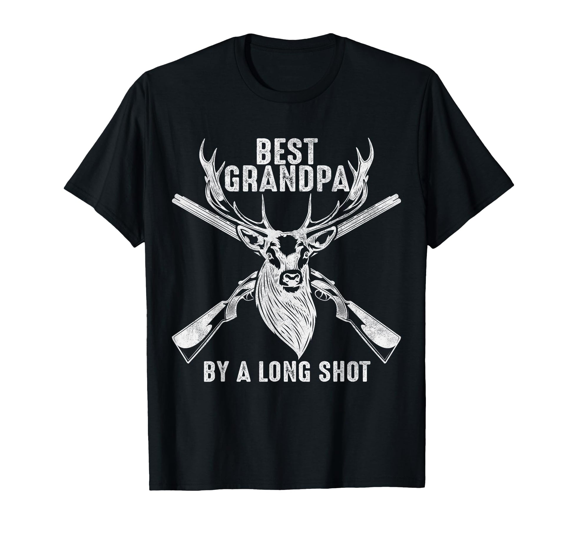 Best Grandpa Long Shot Deer Hunting T-Shirt - Graphic Print Men Women - T-Shirt, Sweatshirt, Hoodie