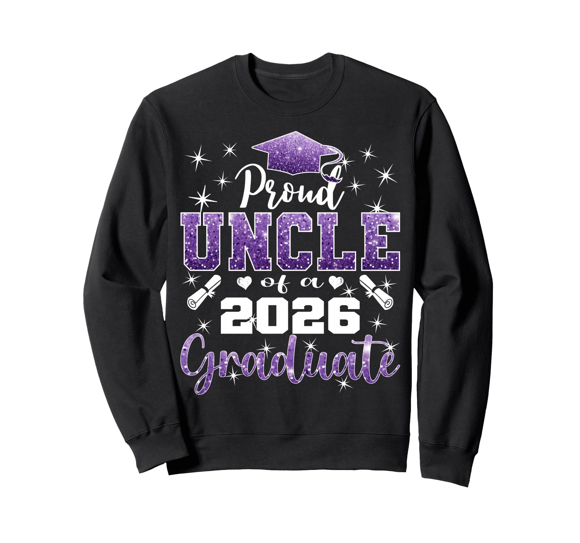 Super Proud Uncle 2026 Graduate Sweatshirt - Unique Graphic Men Women - T-Shirt, Sweatshirt, Hoodie