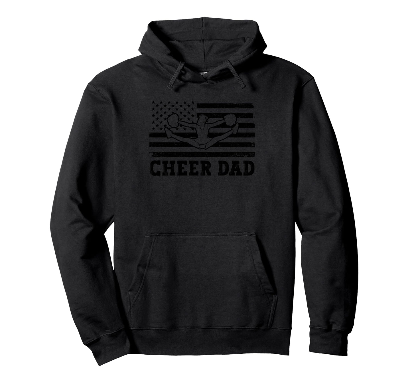 Cheer Dad Funny Cheerleading Fathers Hoodie - Aesthetic Graphic for Adults - T-Shirt, Sweatshirt, Hoodie