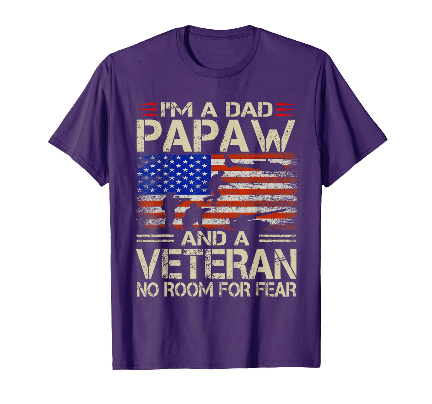 Im Dad Papaw And Veteran Funny Dad Papa T-Shirt - Custom Art Print Unisex - T-Shirt, Sweatshirt, Hoodie