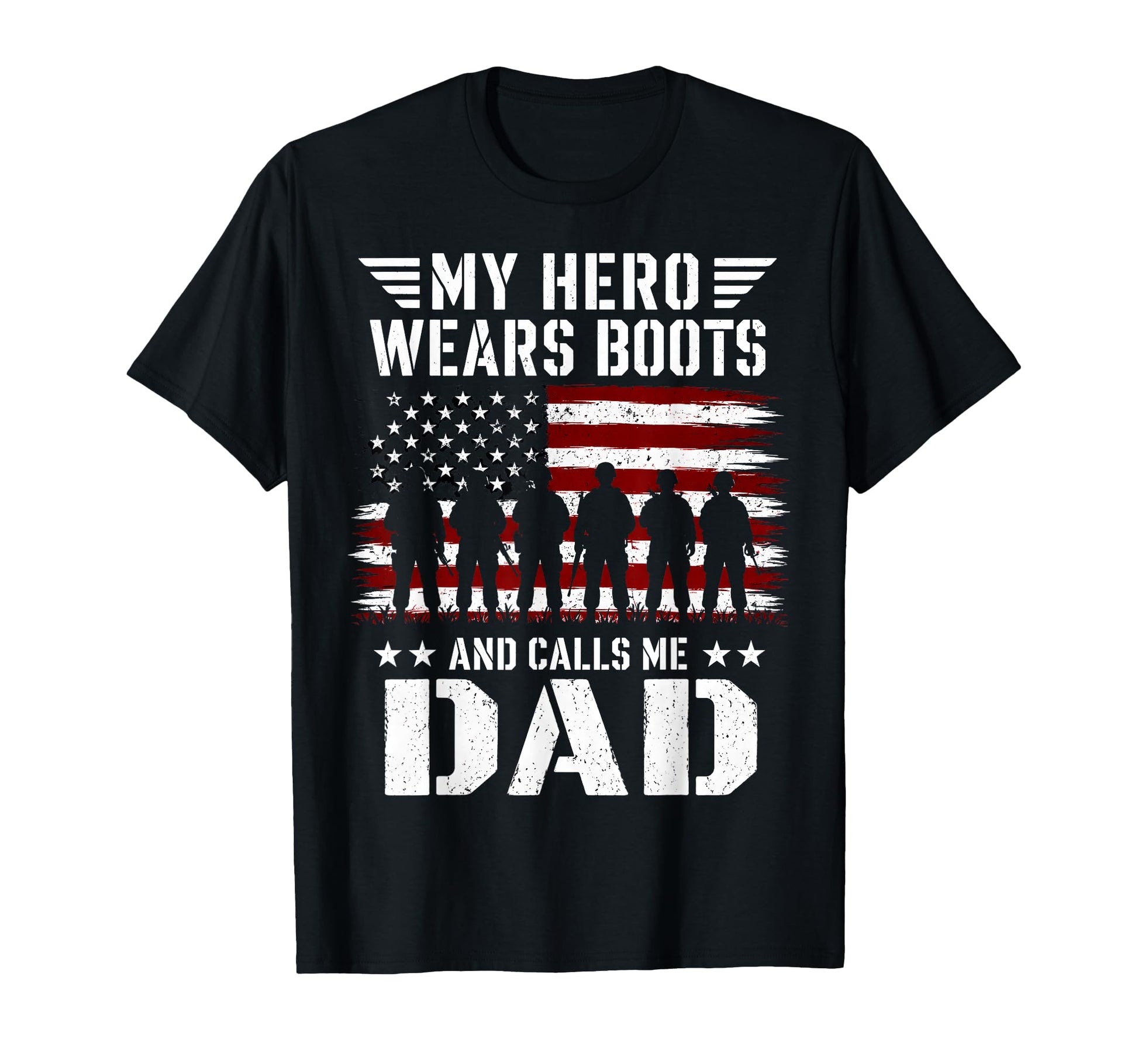 My Hero Wears Boots And Calls Me T-Shirt - Fun Novelty Design Men Women - T-Shirt, Sweatshirt, Hoodie