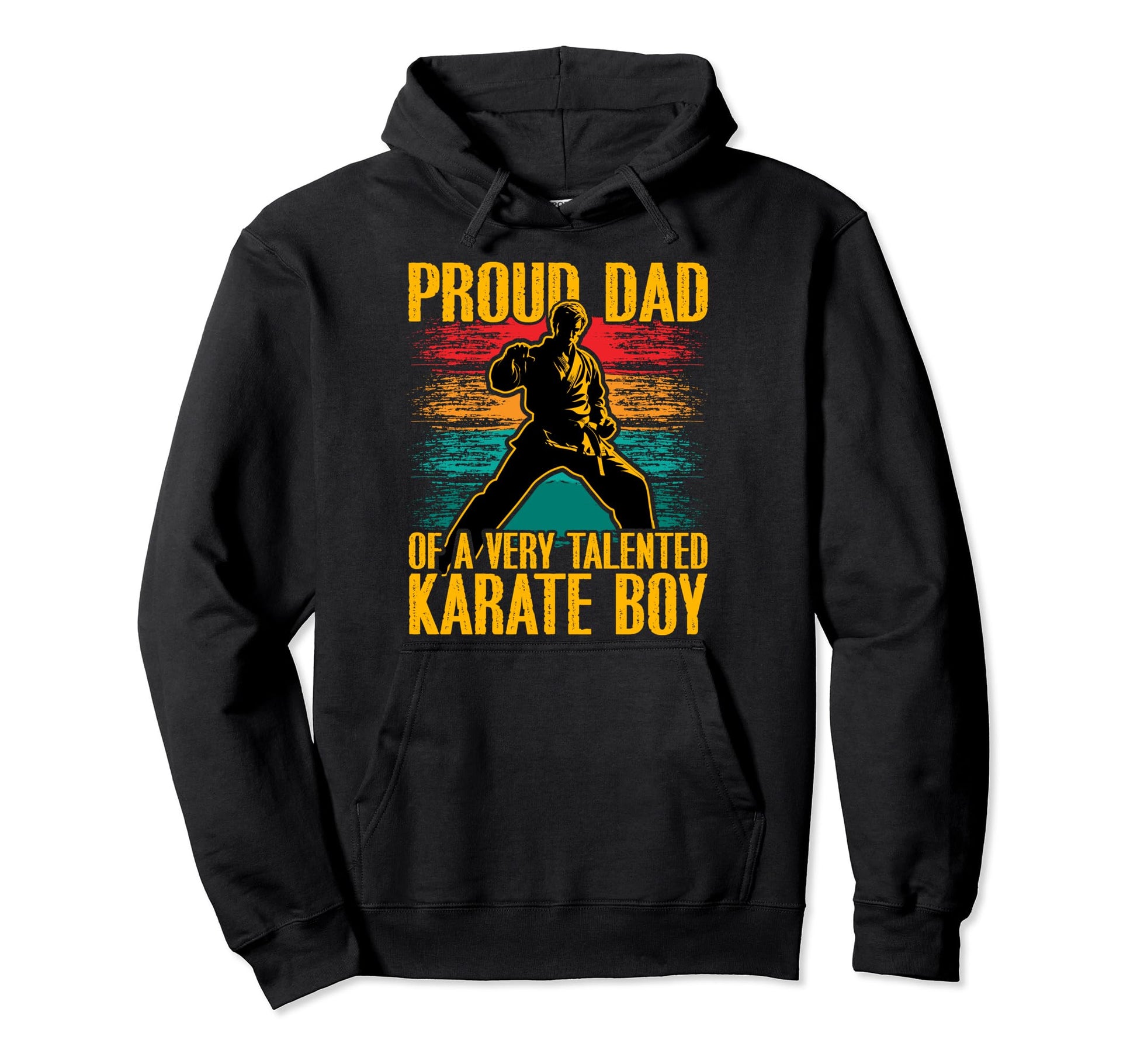 Proud Dad Very Talented Karate Dad Hoodie - Aesthetic Graphic for Adults - T-Shirt, Sweatshirt, Hoodie