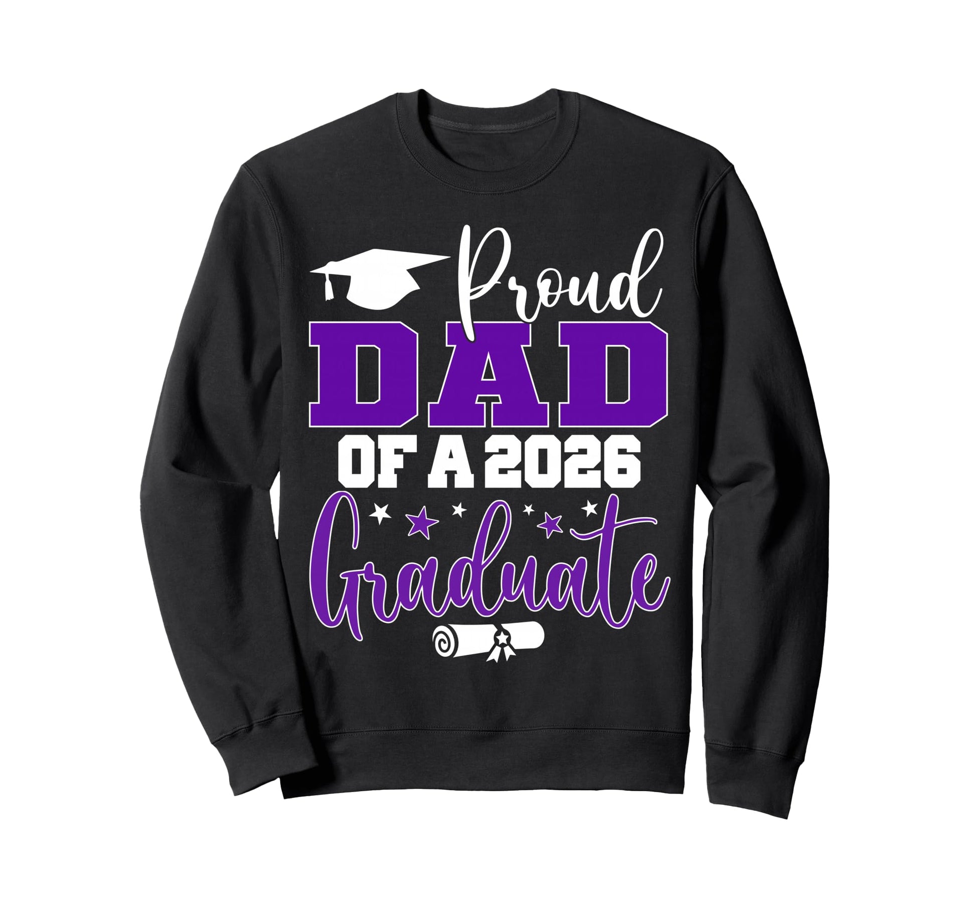 Dad Senior 2026 Proud Dad Sweatshirt - Casual Everyday Wear for Adults - T-Shirt, Sweatshirt, Hoodie