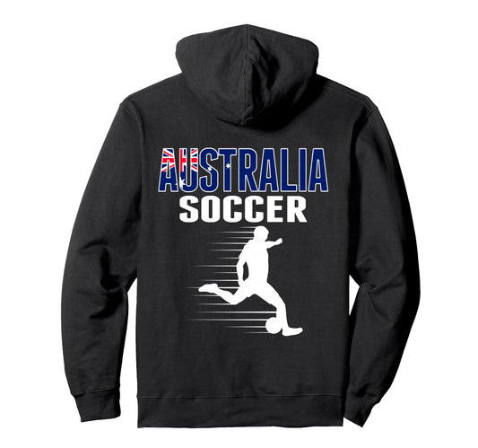 Australia Soccer Lovers Jersey Hoodie - Graphic Print for Adults - T-Shirt, Sweatshirt, Hoodie
