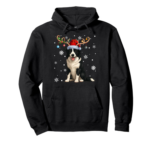 Balls Lights Reindeer Santa Hat Hoodie - Custom Art Print for Adults - T-Shirt, Sweatshirt, Hoodie