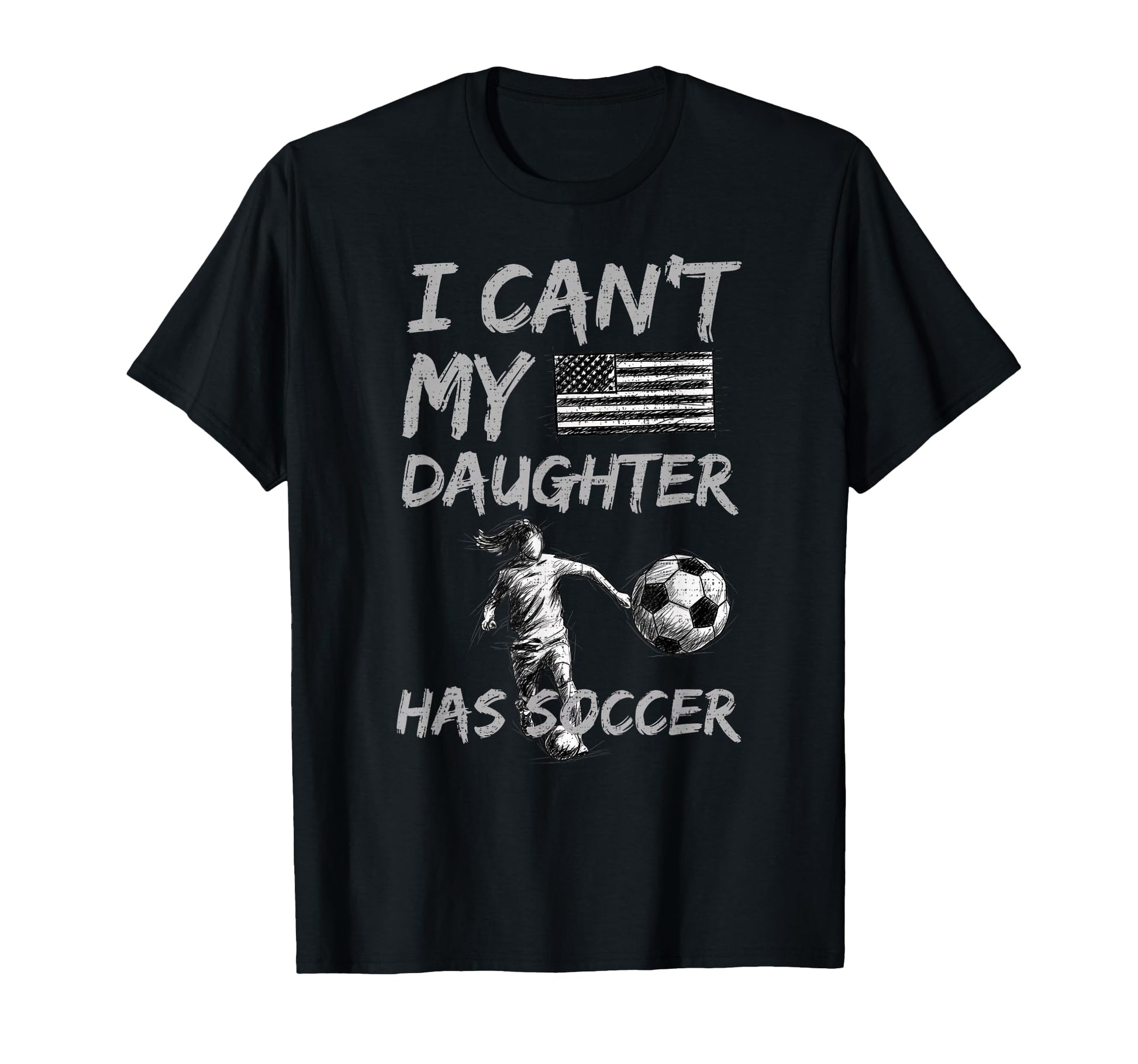 Soccer Dad Daughter Football Dad T-Shirt - Custom Art Print for Adults - T-Shirt, Sweatshirt, Hoodie