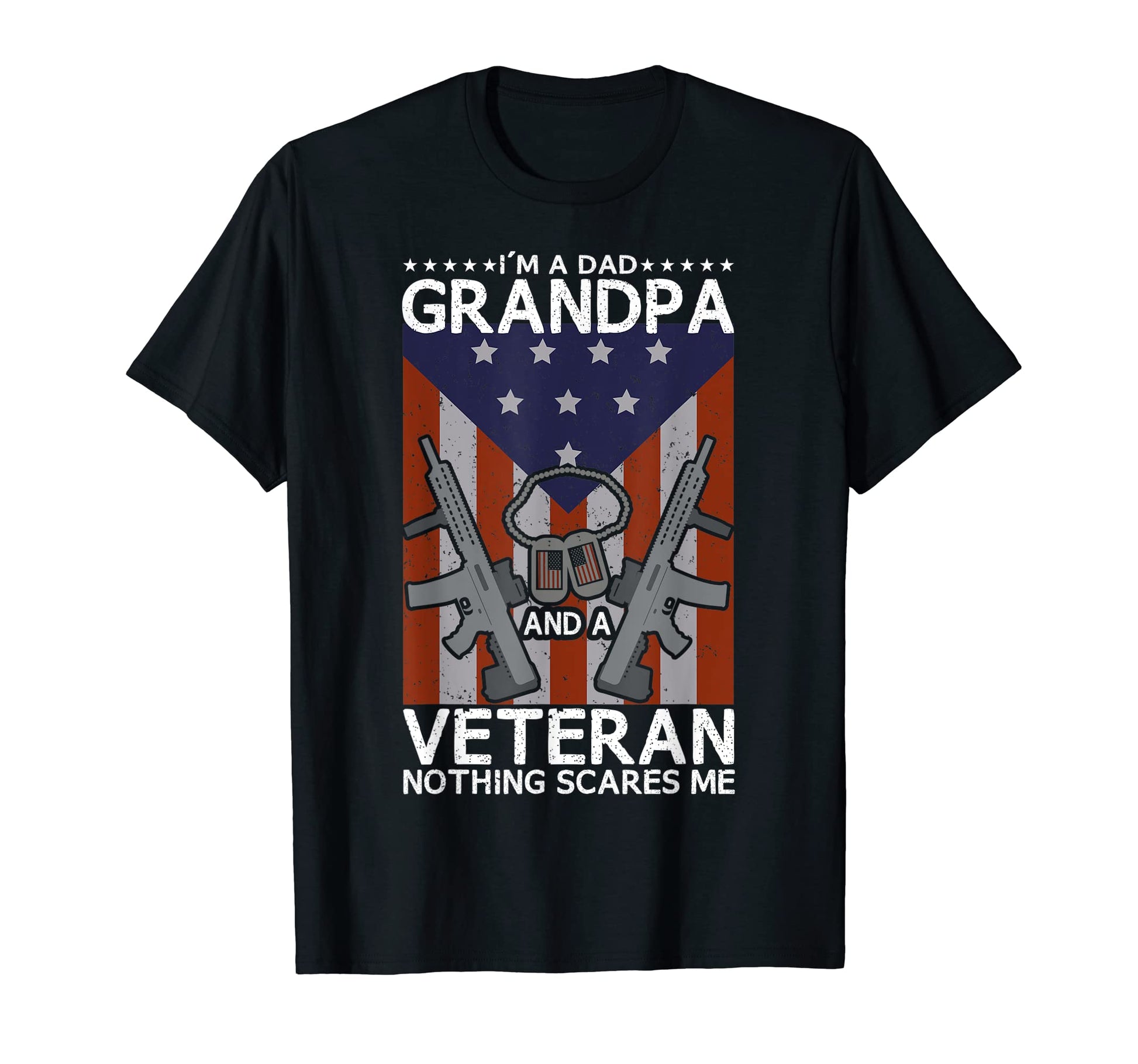 Mens Im Dad Grandpa And Veteran T-Shirt - Fun Novelty Design for Adults - T-Shirt, Sweatshirt, Hoodie