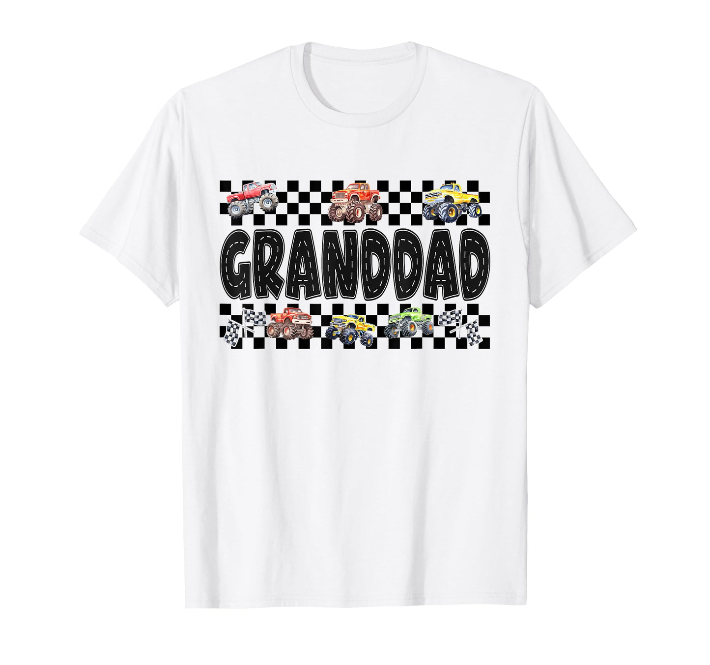 Granddad Monster Truck Family Crew T-Shirt - Custom Art Print Men Women - T-Shirt, Sweatshirt, Hoodie