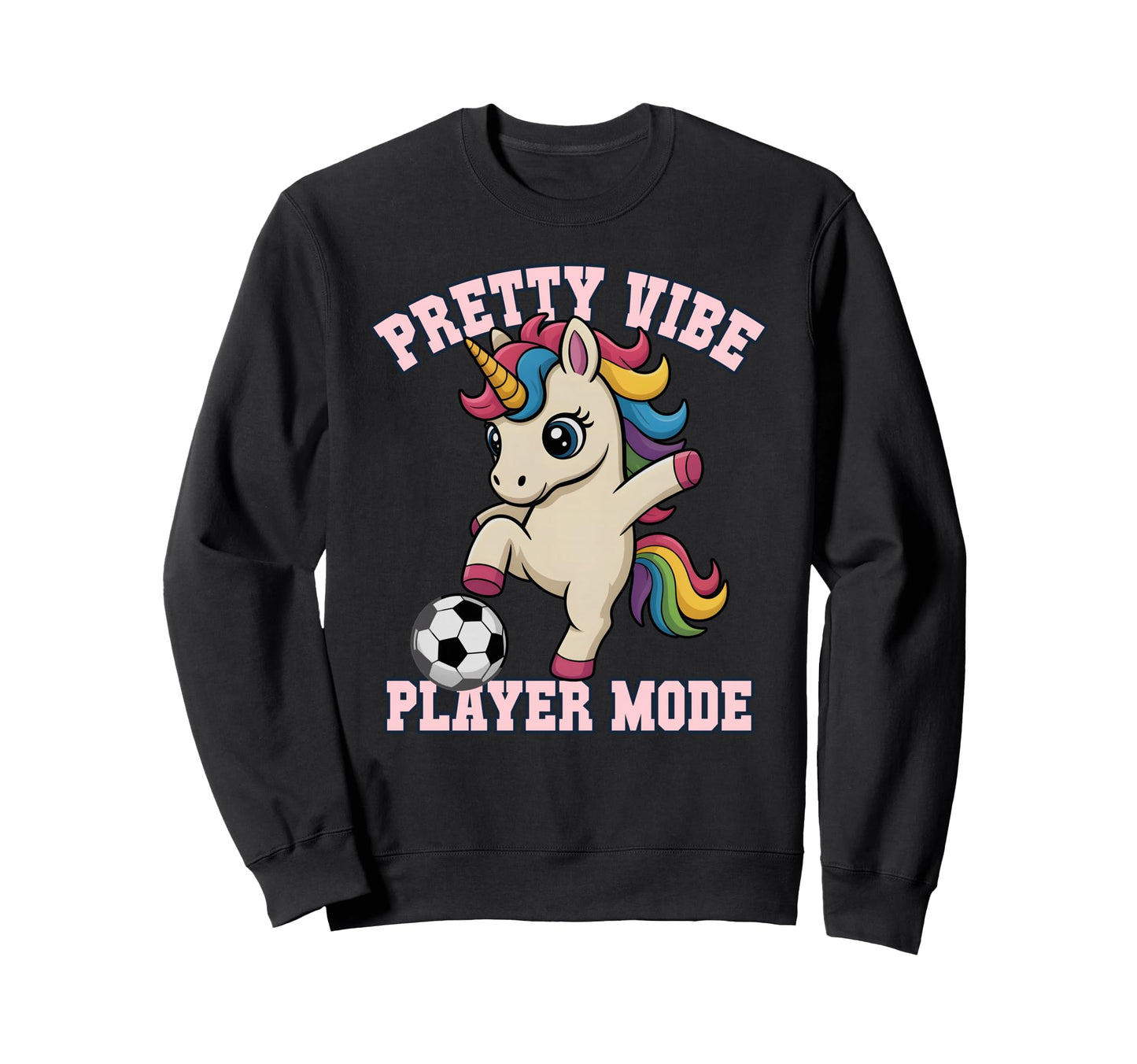 Pretty Vibe Unicorn Just Who Loves Sweatshirt - Trendy Graphic for Adults - T-Shirt, Sweatshirt, Hoodie