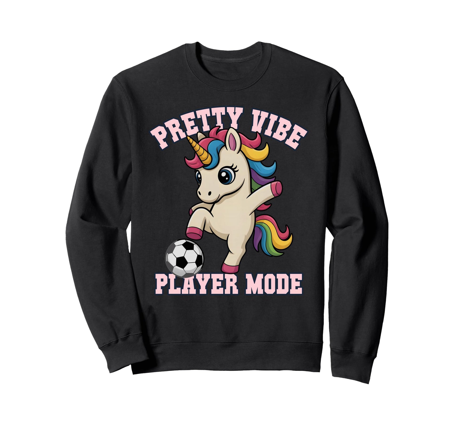 Pretty Vibe Unicorn Just Who Loves Sweatshirt - Trendy Graphic for Adults - T-Shirt, Sweatshirt, Hoodie