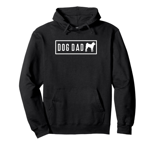 Akita Dog Dad Fathers Day Hoodie - Novelty Apparel Men Women - T-Shirt, Sweatshirt, Hoodie