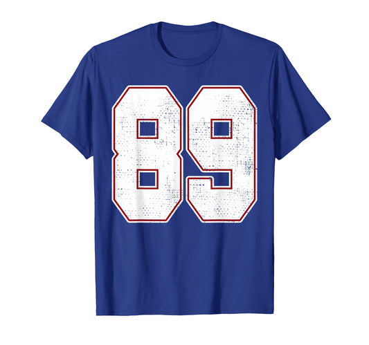 89 Outline Number 89 Fan Varsity T-Shirt - Aesthetic Graphic for Adults - T-Shirt, Sweatshirt, Hoodie