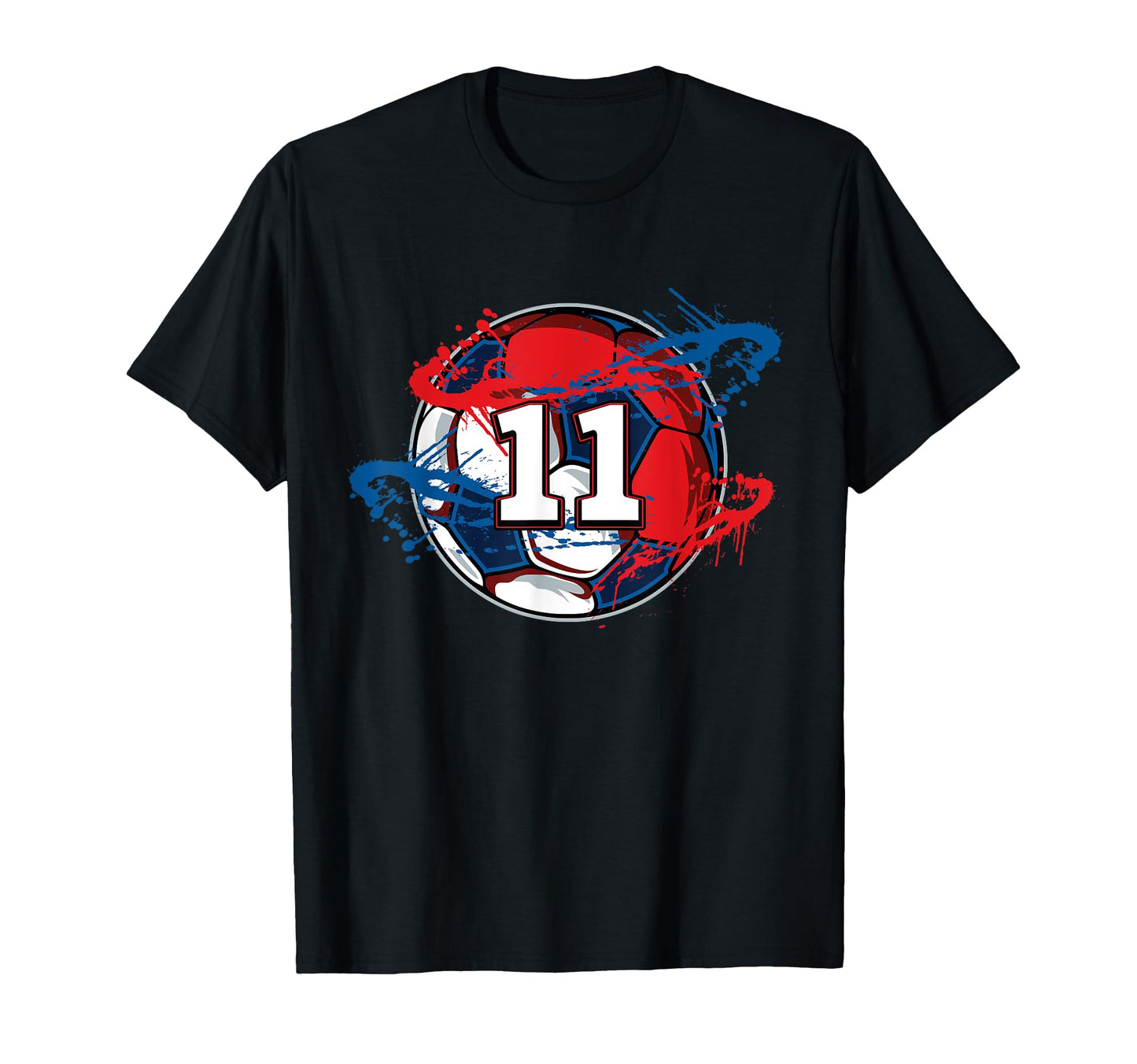 11 Soccer Jersey Number Eleven Soccer T-Shirt - Novelty Apparel Unisex - T-Shirt, Sweatshirt, Hoodie