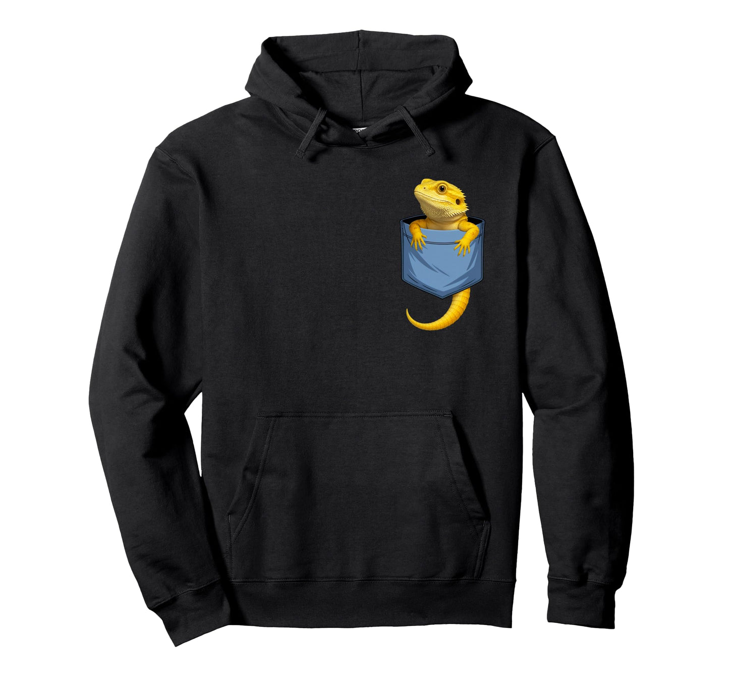 Pocket Bearded Dragon Lovers Hoodie - Fun Novelty Design Unisex - T-Shirt, Sweatshirt, Hoodie