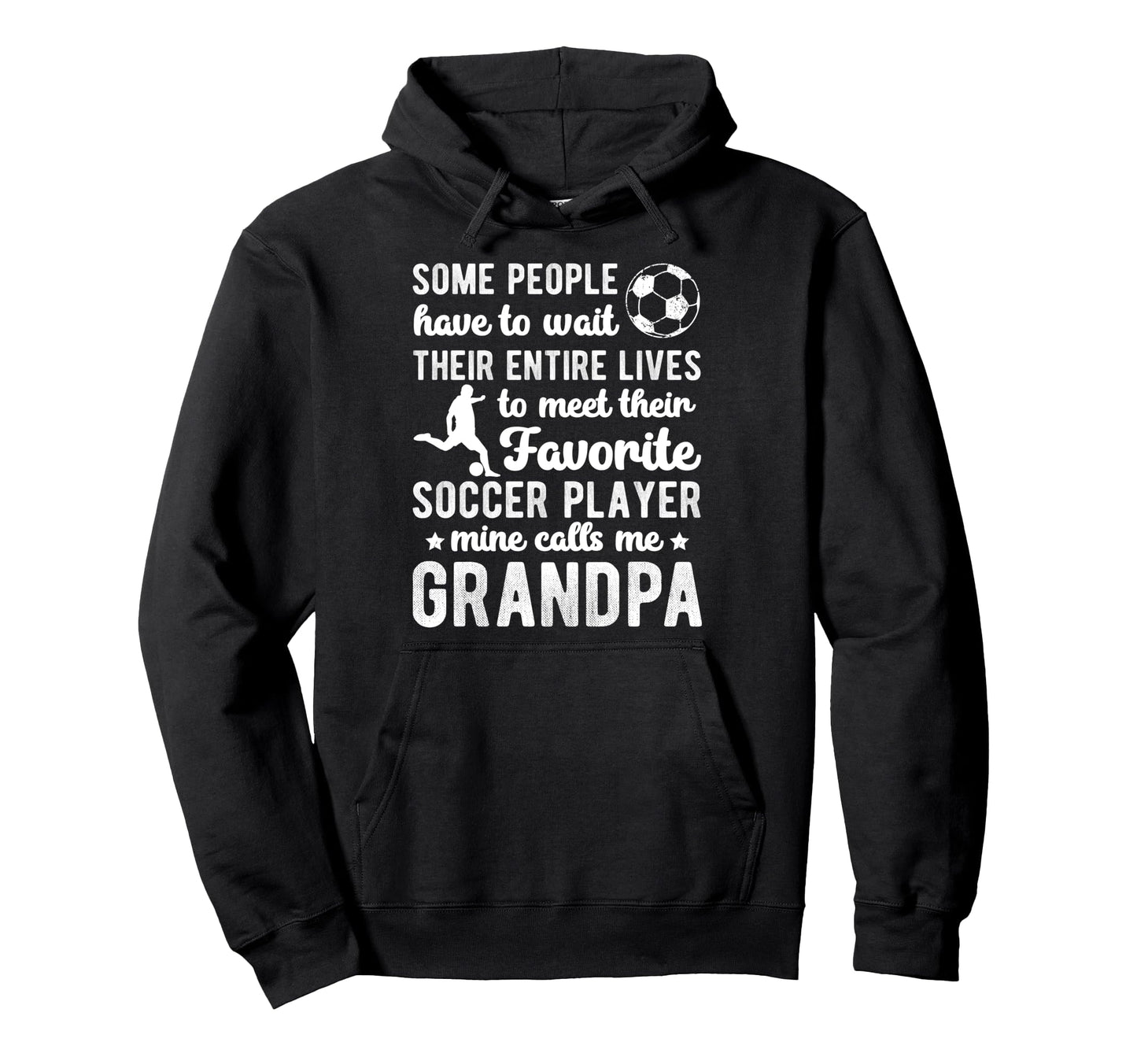 Soccer Grandpa Proud Grandpa Soccer Hoodie - Unique Graphic Men Women - T-Shirt, Sweatshirt, Hoodie