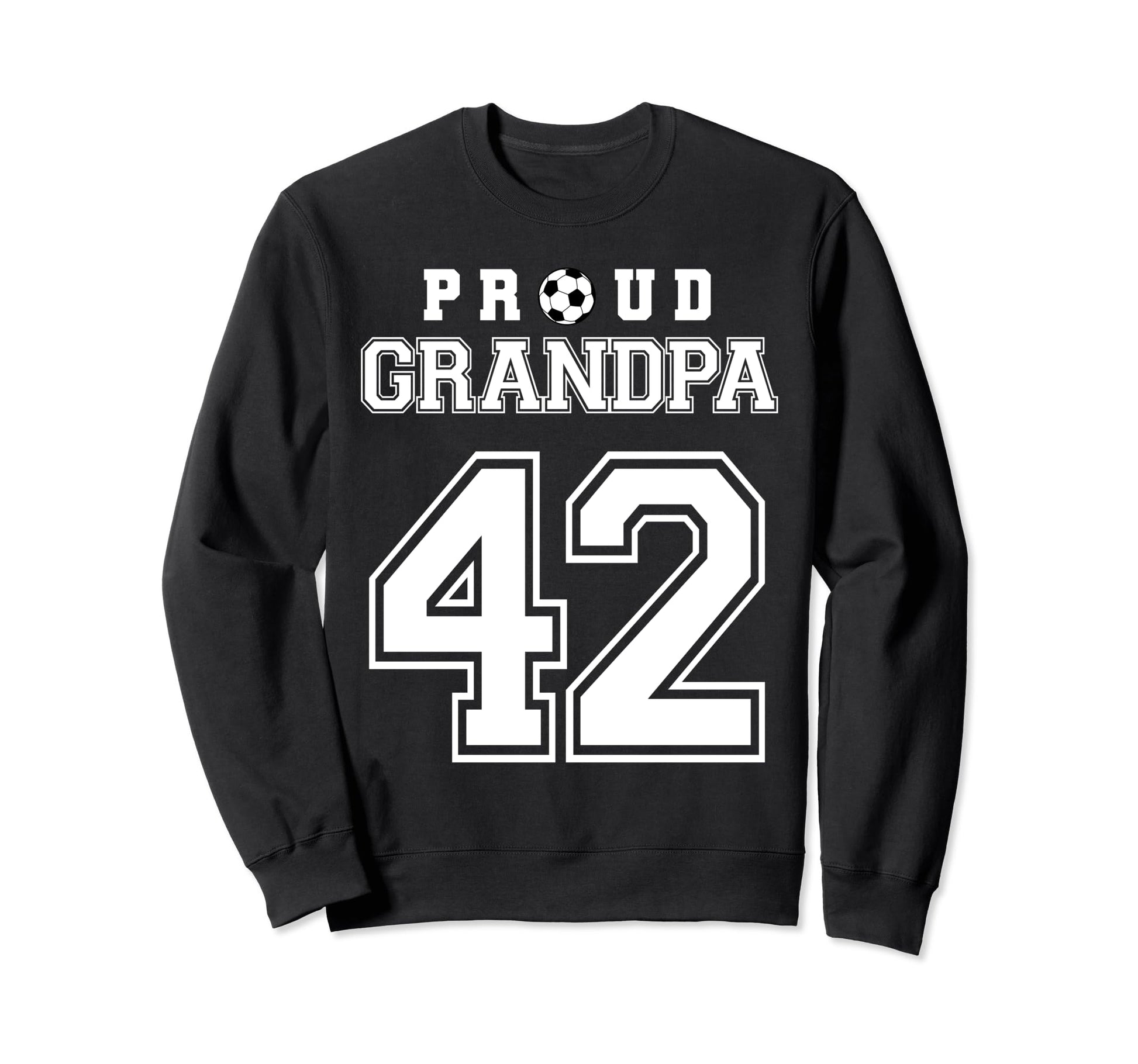 Number 42 Custom Proud Soccer Sweatshirt - Fun Novelty Design for Adults - T-Shirt, Sweatshirt, Hoodie