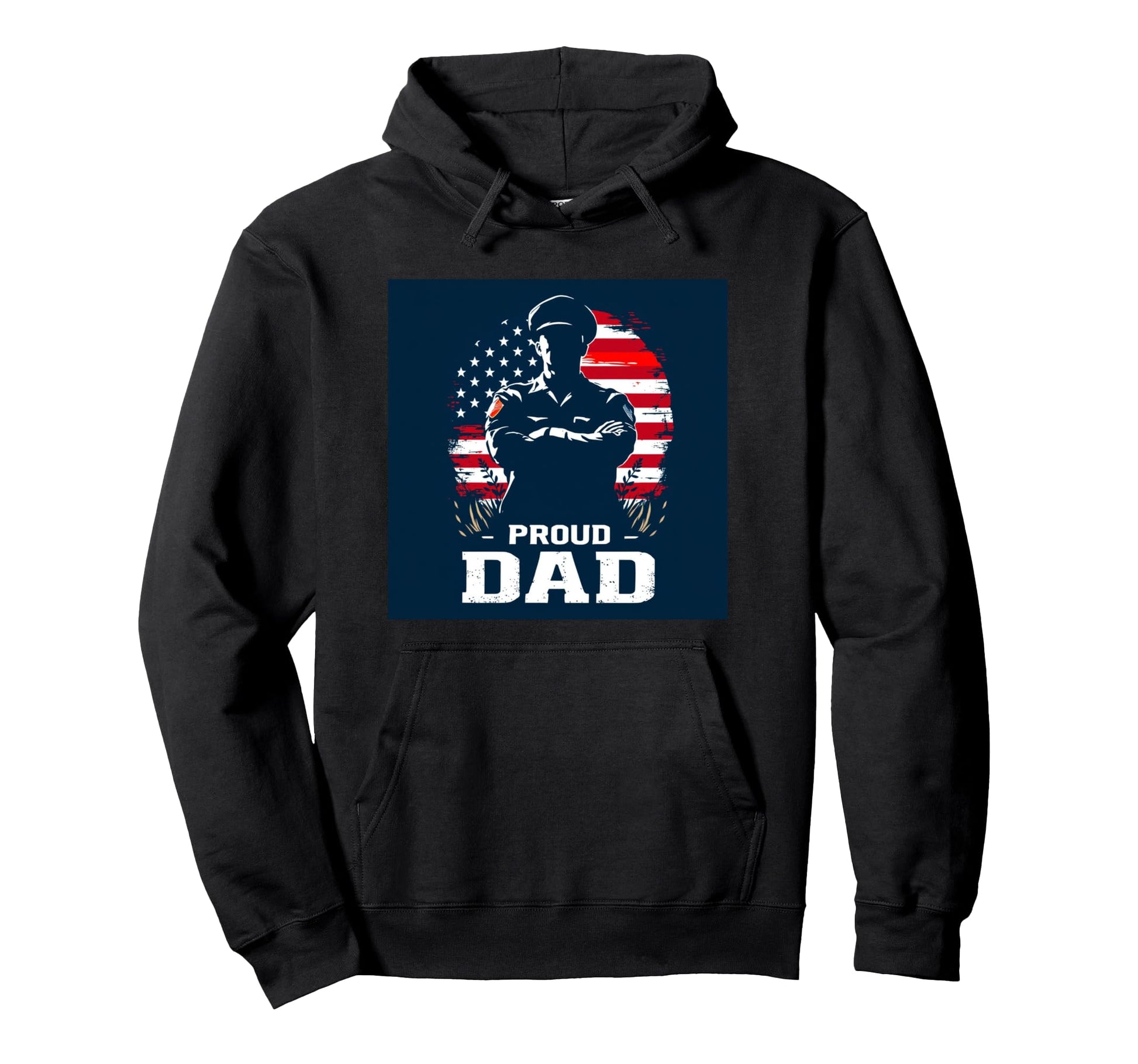 Proud Army Dad Army Forces American Hoodie - Novelty Apparel for Adults - T-Shirt, Sweatshirt, Hoodie