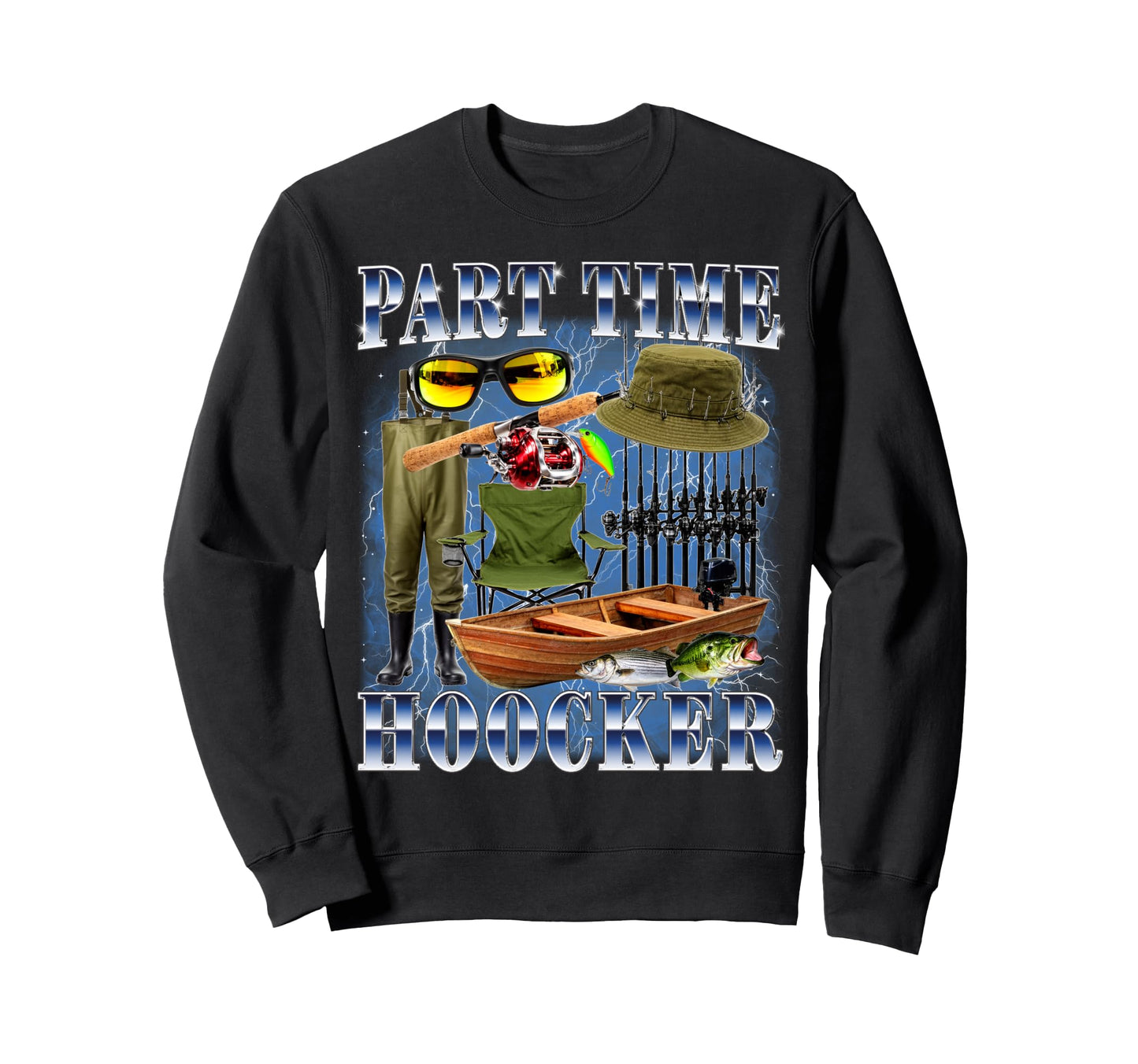 Part Time Hooker Bootleg 90S Sweatshirt - Novelty Apparel for Adults - T-Shirt, Sweatshirt, Hoodie