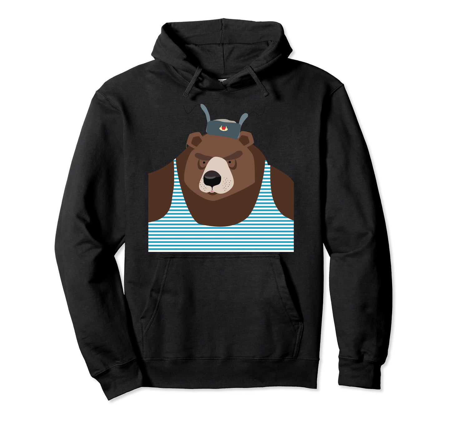 Russian Bear Ussr Patriot Papa Bear Hoodie - Graphic Print Men Women - T-Shirt, Sweatshirt, Hoodie