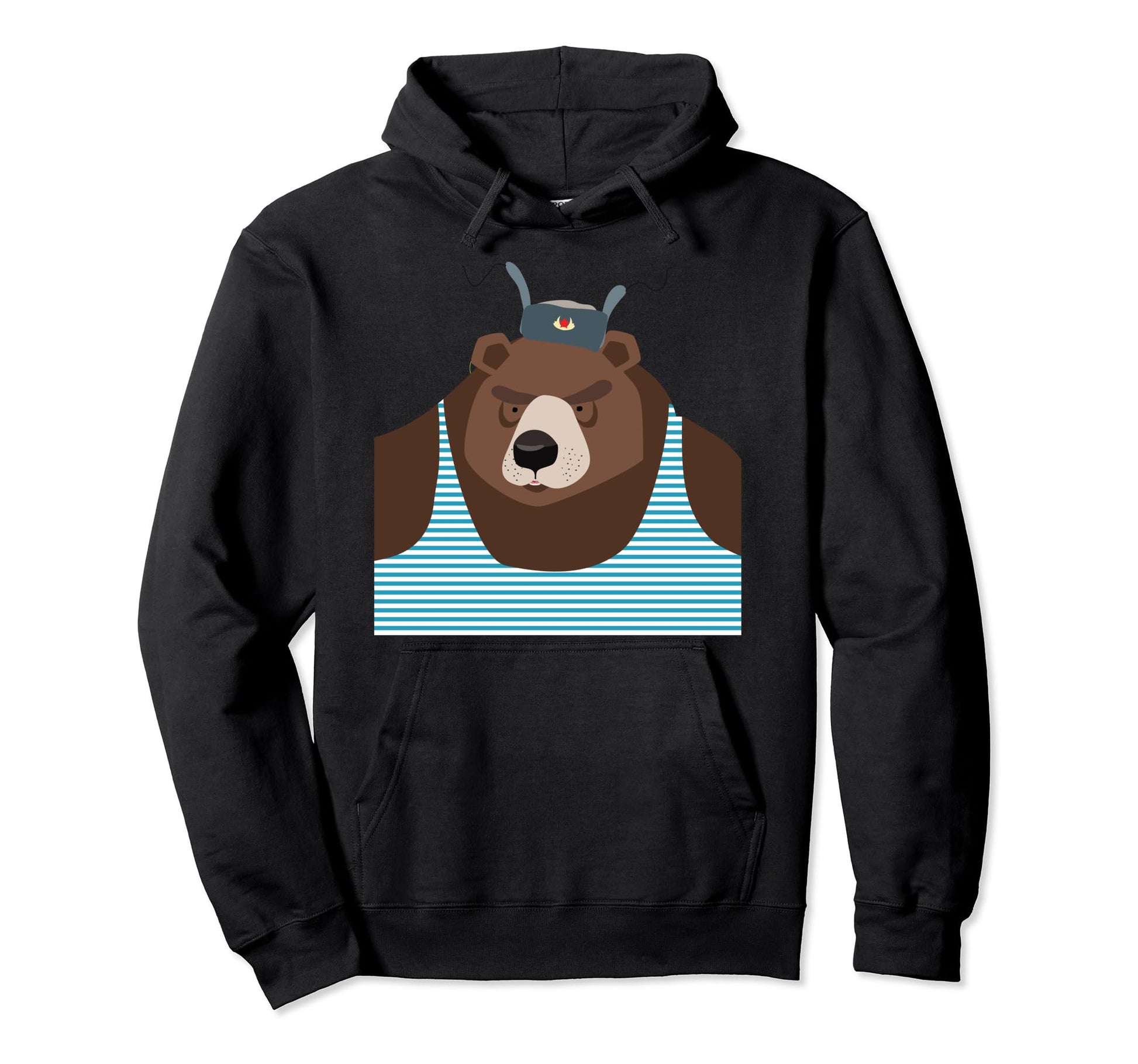 Russian Bear Ussr Patriot Papa Bear Hoodie - Graphic Print Men Women - T-Shirt, Sweatshirt, Hoodie