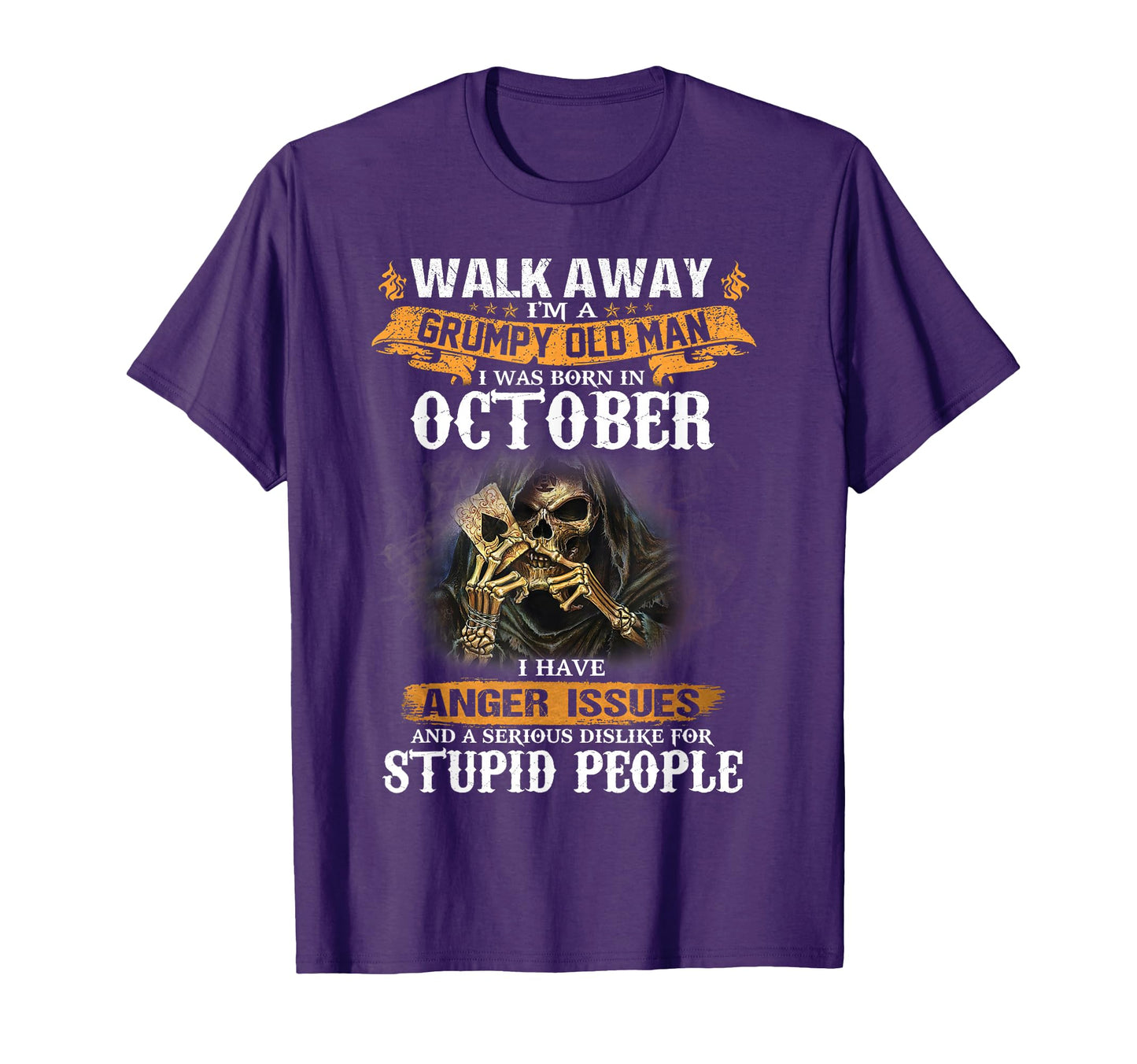 Walk Away Im Grumpy Old I Was Born T-Shirt - Aesthetic Graphic Unisex - T-Shirt, Sweatshirt, Hoodie