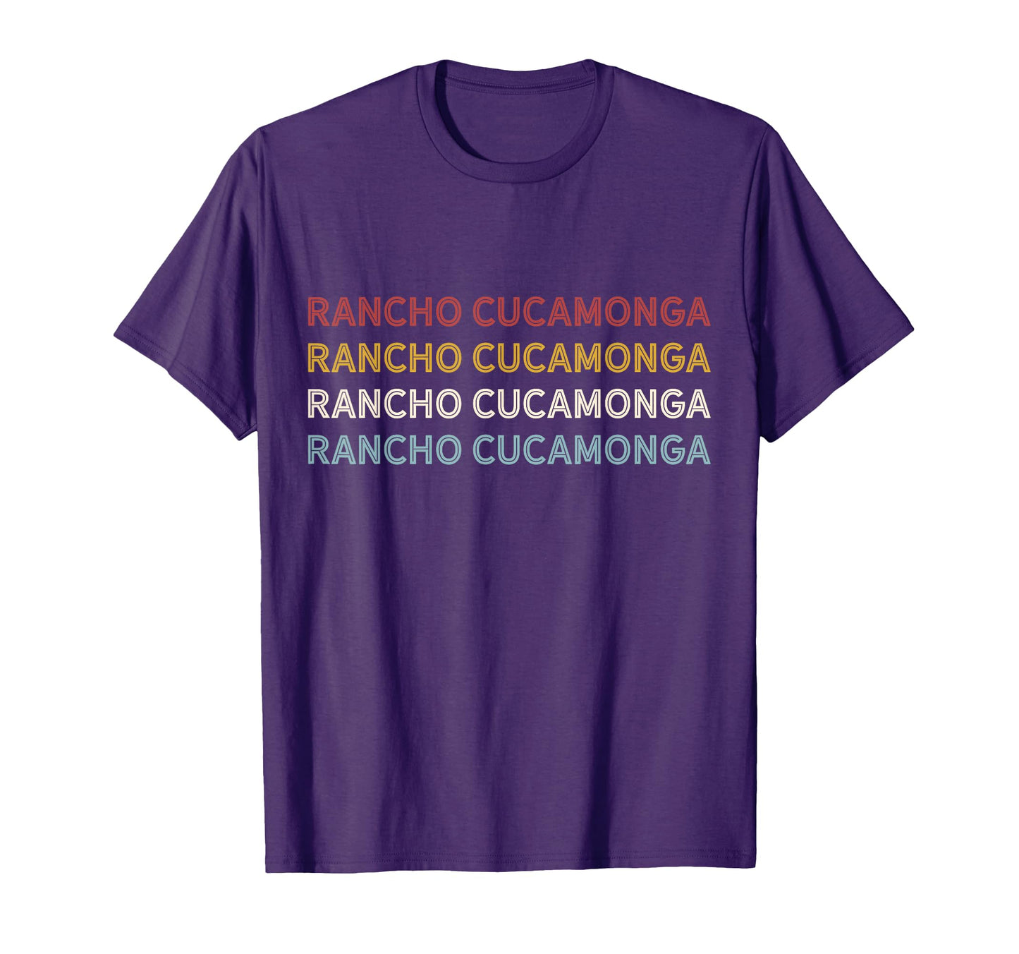 Us American City 70S Usa Rancho Cucamonga T-Shirt - Graphic Print Unisex - T-Shirt, Sweatshirt, Hoodie