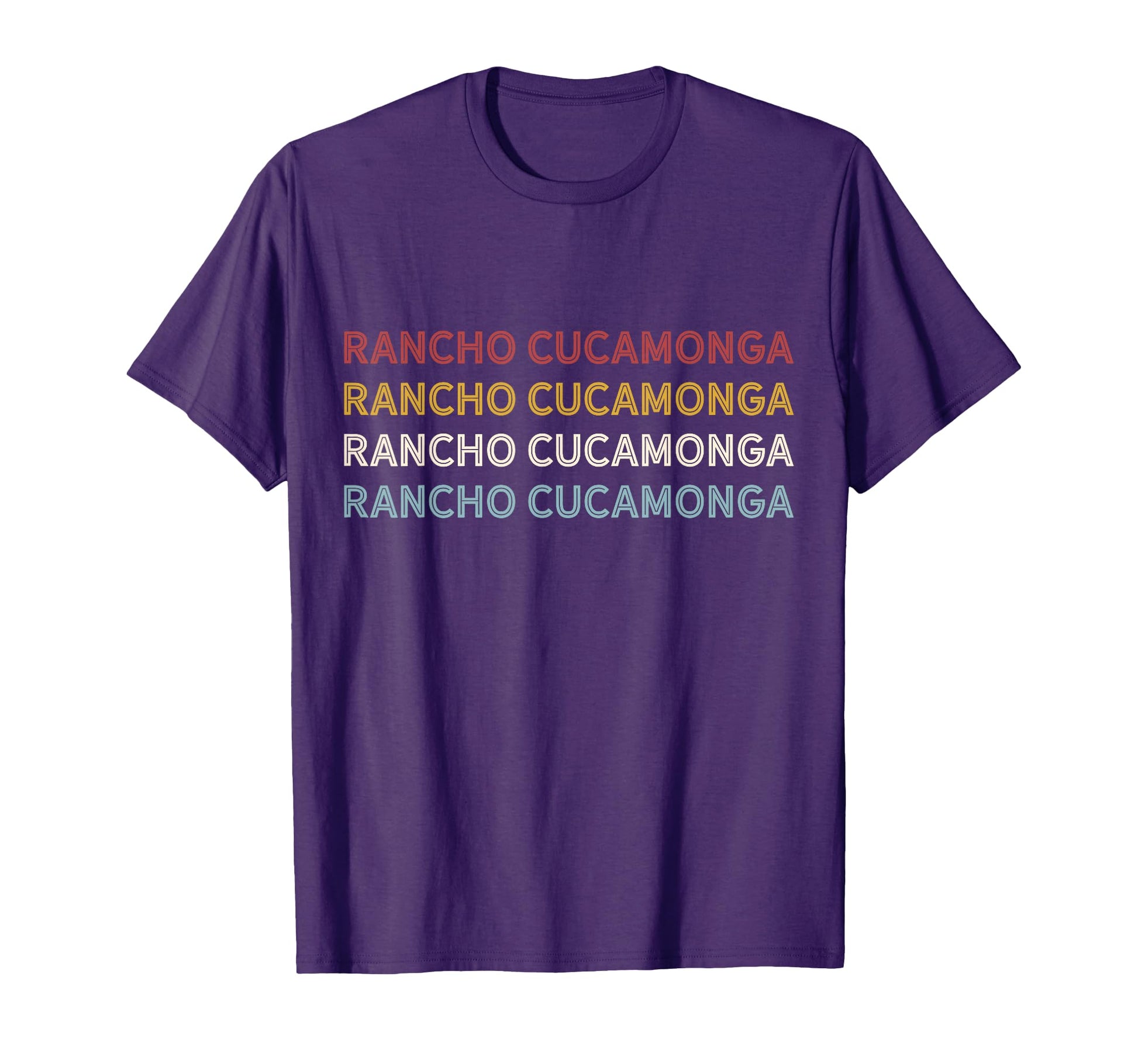 Us American City 70S Usa Rancho Cucamonga T-Shirt - Graphic Print Unisex - T-Shirt, Sweatshirt, Hoodie