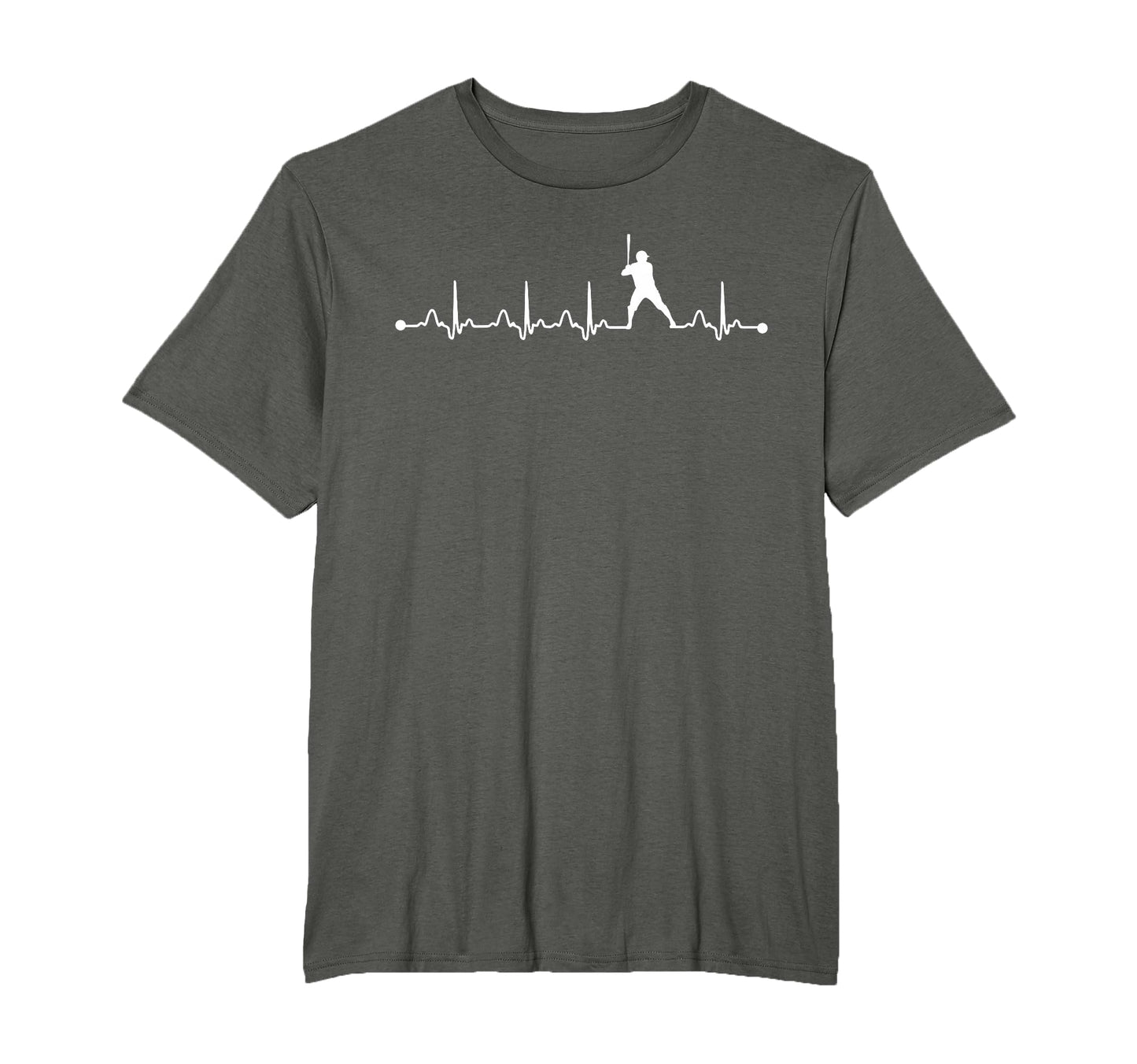 Baseball Heartbeat Ecg Baseball T-Shirt - Custom Art Print Men Women - T-Shirt, Sweatshirt, Hoodie