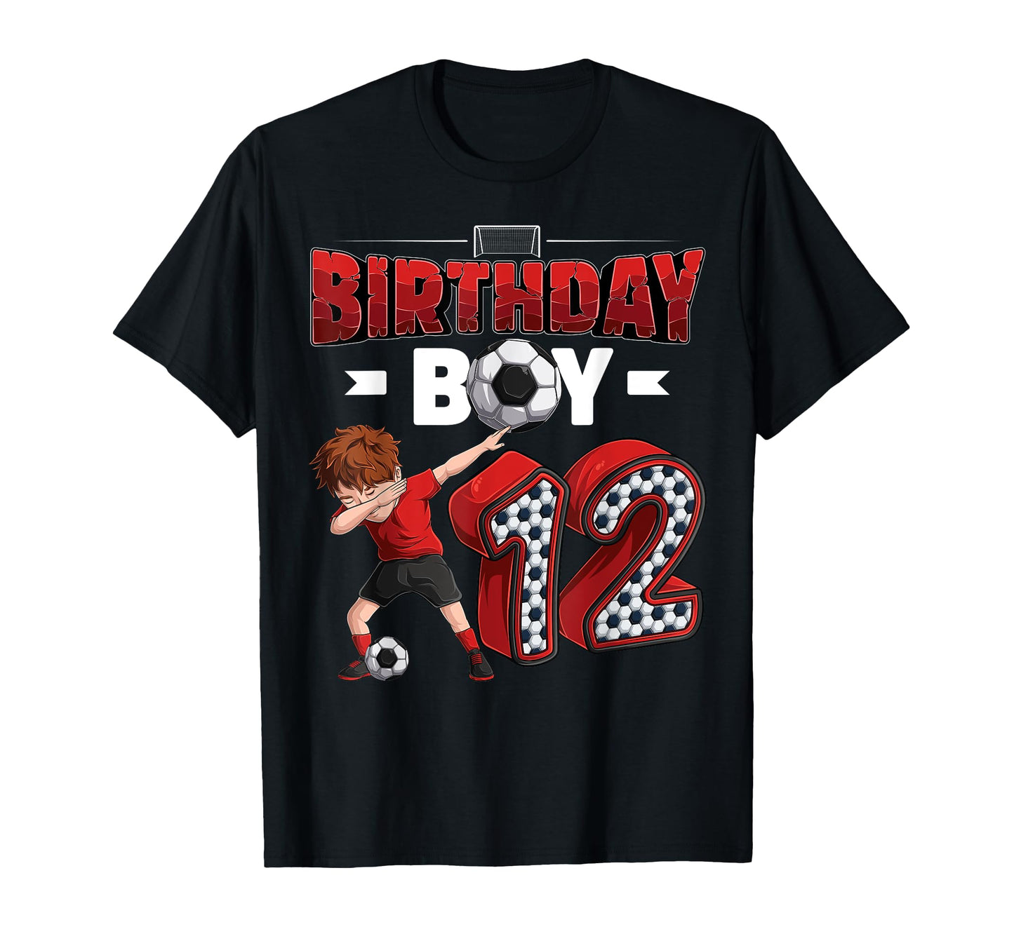 Dabbing 12 Year Old Soccer Player 12Th T-Shirt - Unique Graphic Men Women - T-Shirt, Sweatshirt, Hoodie