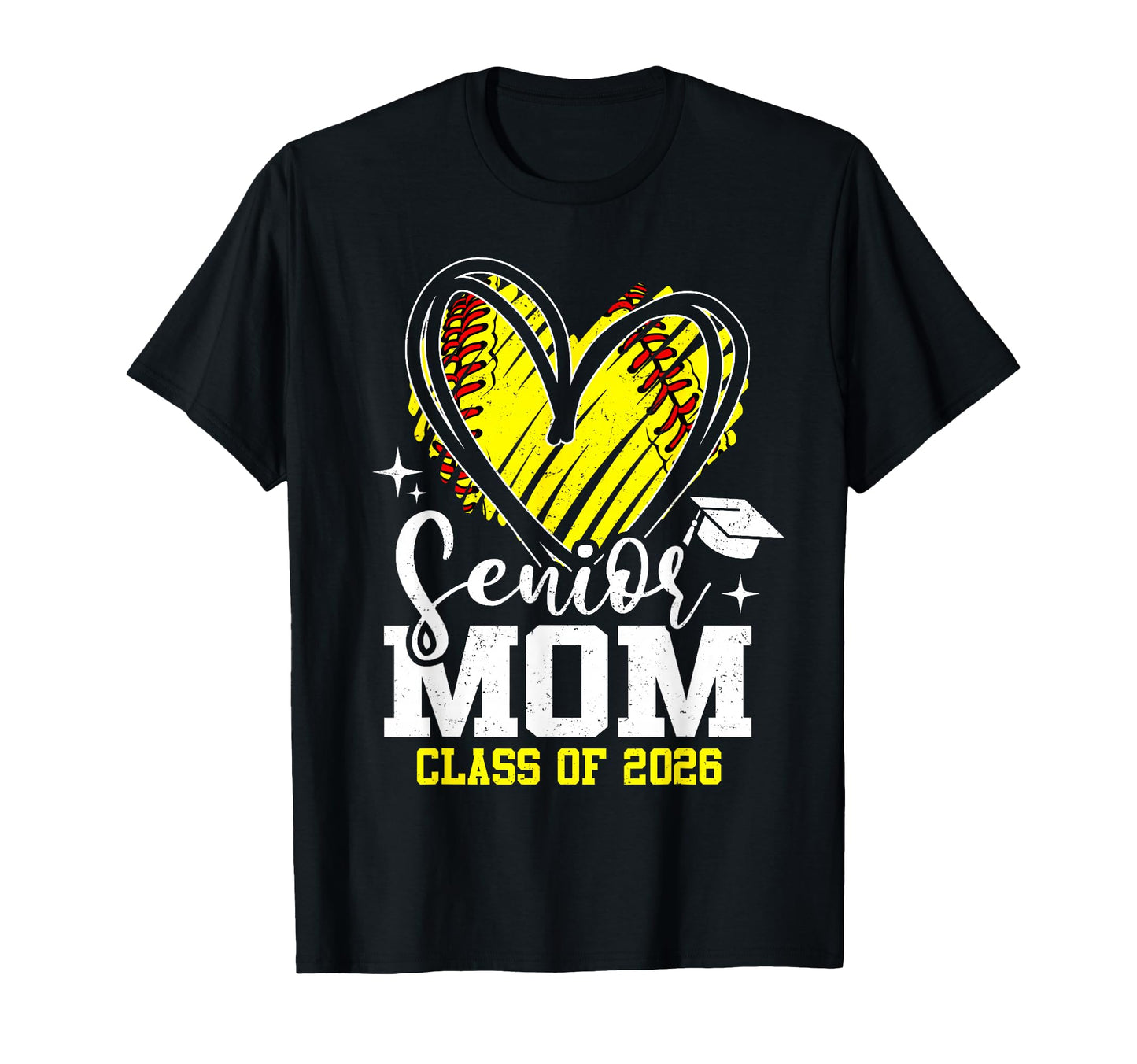 Proud Senior Mom Class 2026 Softball T-Shirt - Streetwear Style Men Women - T-Shirt, Sweatshirt, Hoodie