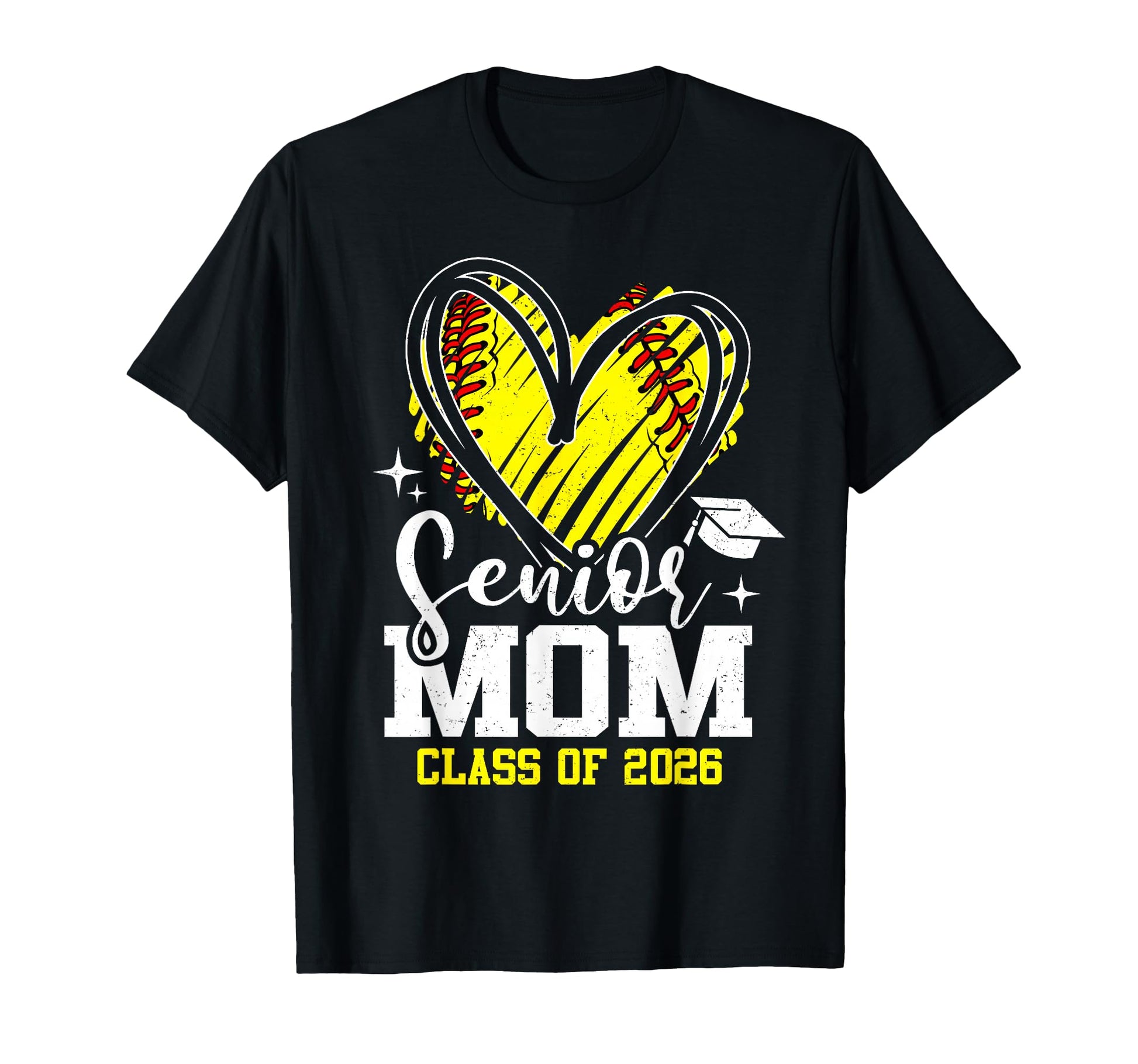 Proud Senior Mom Class 2026 Softball T-Shirt - Streetwear Style Men Women - T-Shirt, Sweatshirt, Hoodie