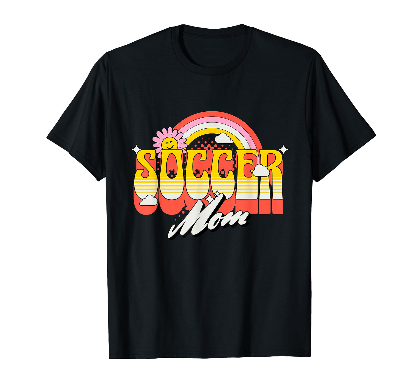 Soccer Mom Groovy Soccer Fan T-Shirt - Aesthetic Graphic Men Women - T-Shirt, Sweatshirt, Hoodie