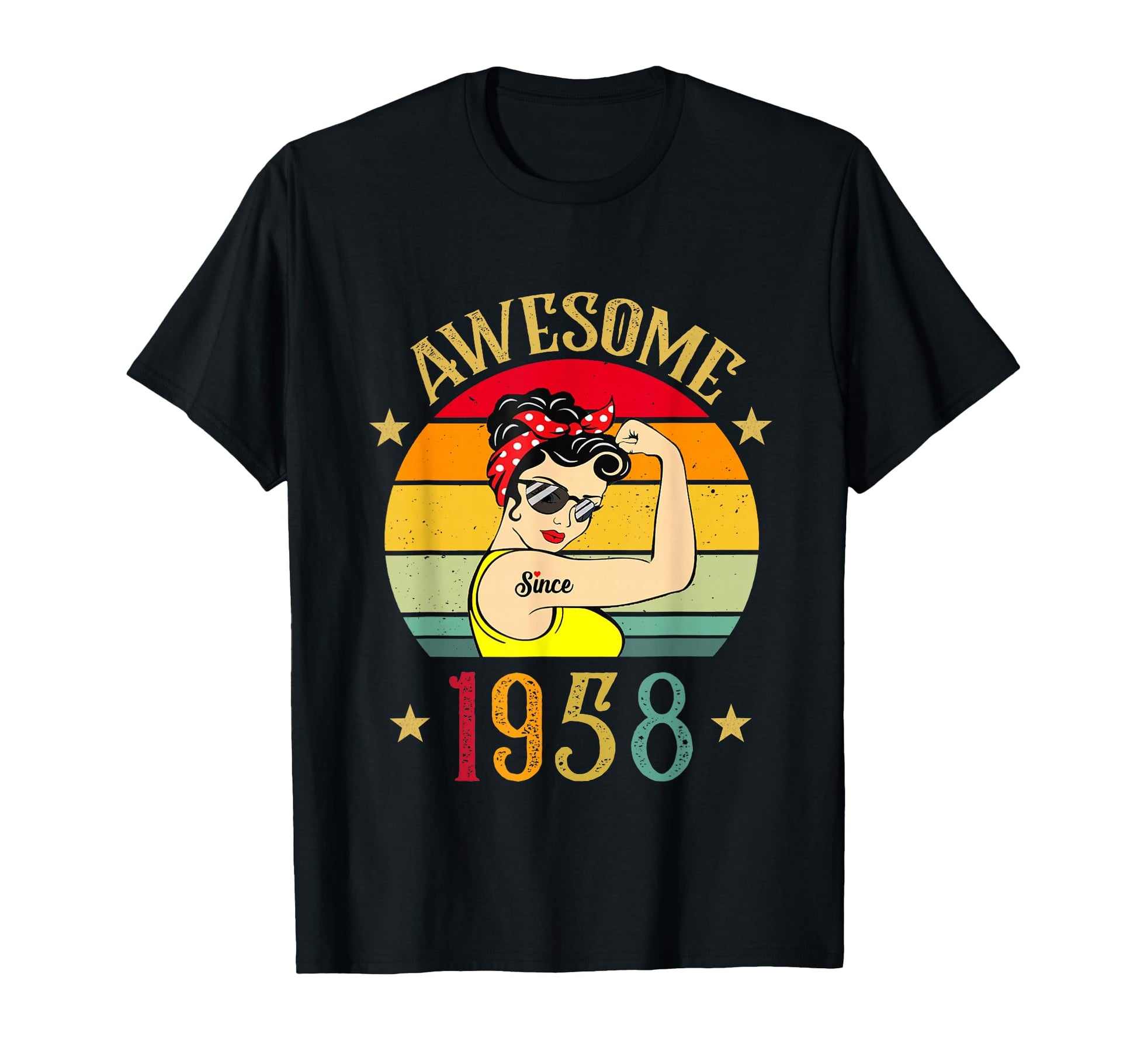 1958 Birthday Gifts 68 Year Old Born T-Shirt - Aesthetic Graphic Men Women - T-Shirt, Sweatshirt, Hoodie