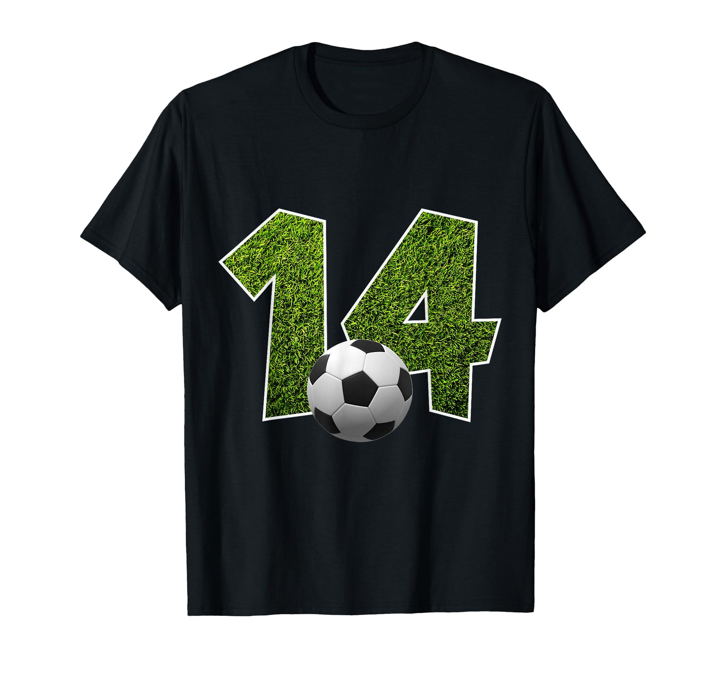 Number 14 Years Soccer 14Th Birthday T-Shirt - Unique Graphic Unisex - T-Shirt, Sweatshirt, Hoodie