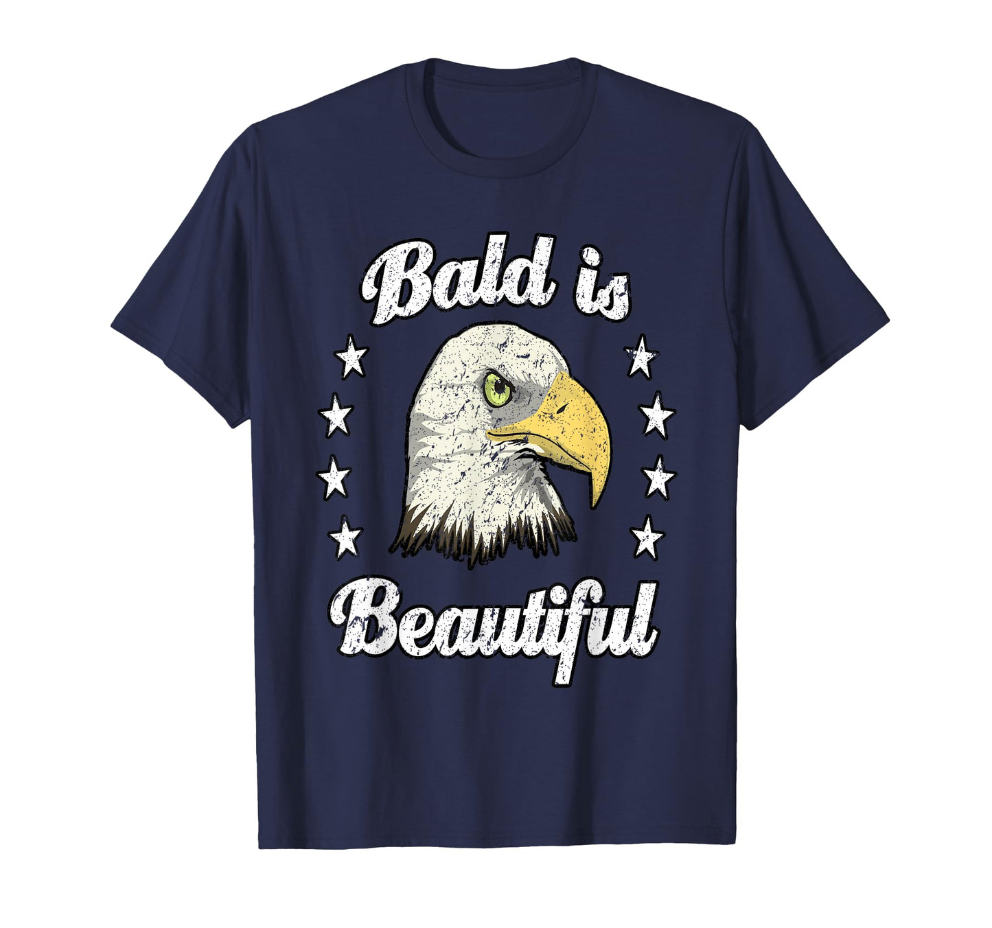 Funny Bald Is Beautiful Dad T-Shirt - Graphic Print for Adults - T-Shirt, Sweatshirt, Hoodie