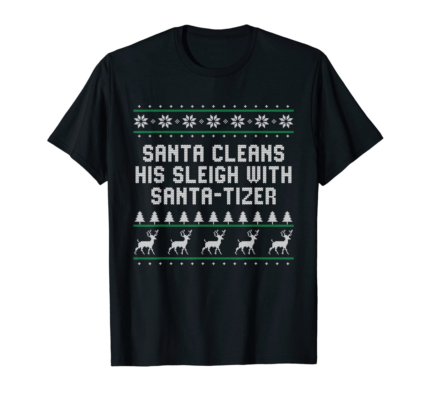 Santa Cleans His Sleigh Santa Tizer Dad T-Shirt - Trendy Graphic Unisex - T-Shirt, Sweatshirt, Hoodie