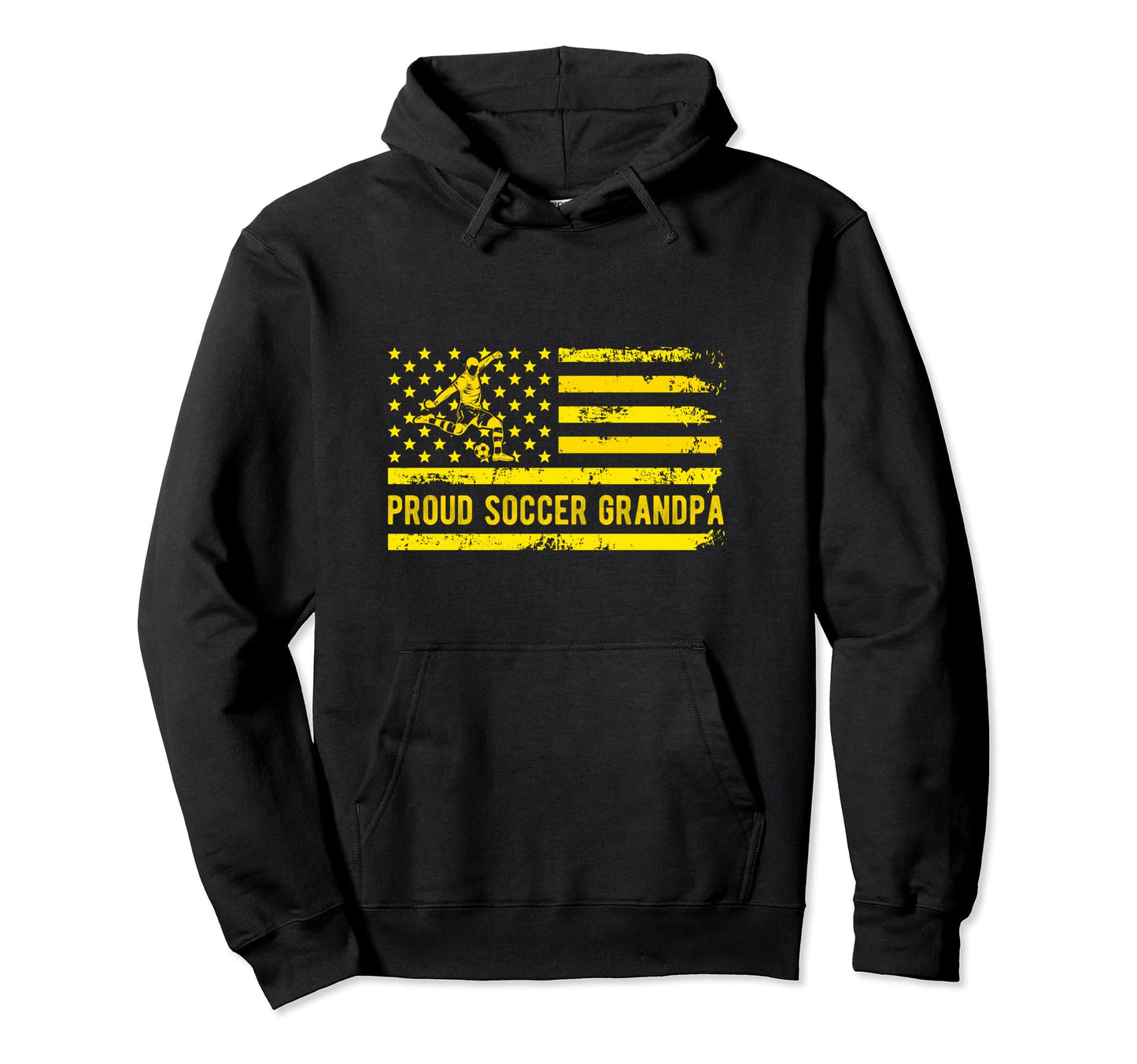 Proud Soccer Grandpa Usa Flag Family Hoodie - Minimalist Print Unisex - T-Shirt, Sweatshirt, Hoodie