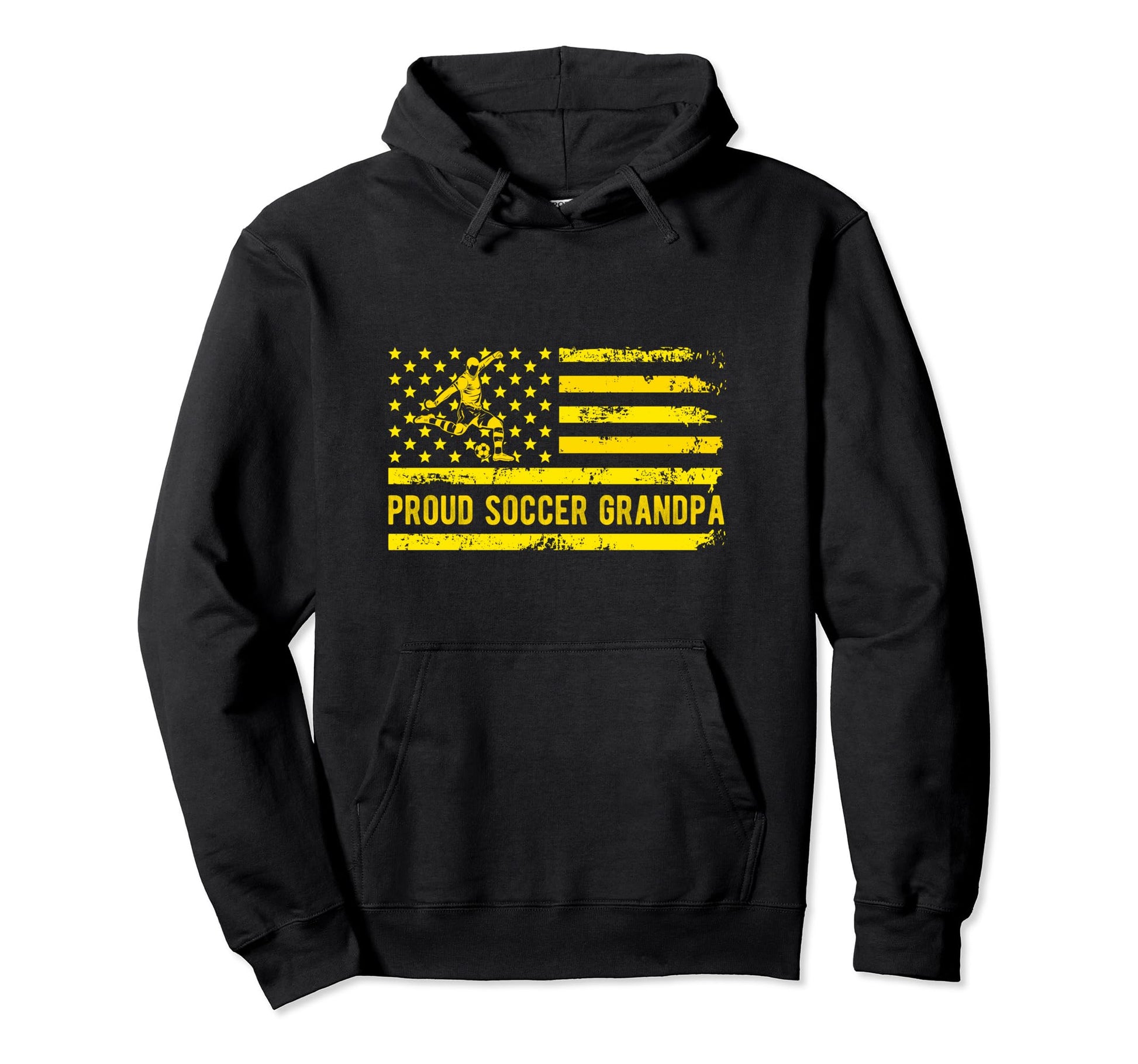 Proud Soccer Grandpa Usa Flag Family Hoodie - Minimalist Print Unisex - T-Shirt, Sweatshirt, Hoodie